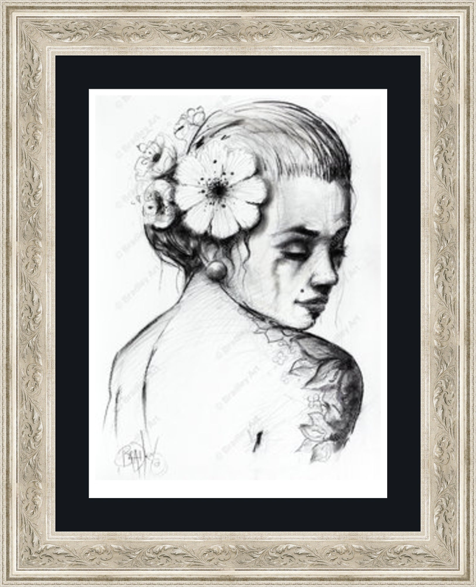 "Study I" (B&W) Print