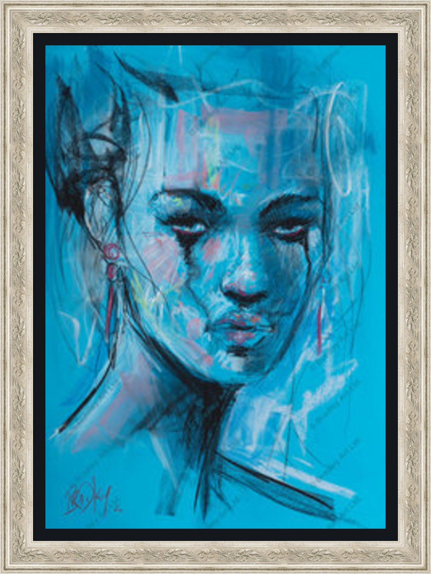 "Study II" (Blue) Canvas