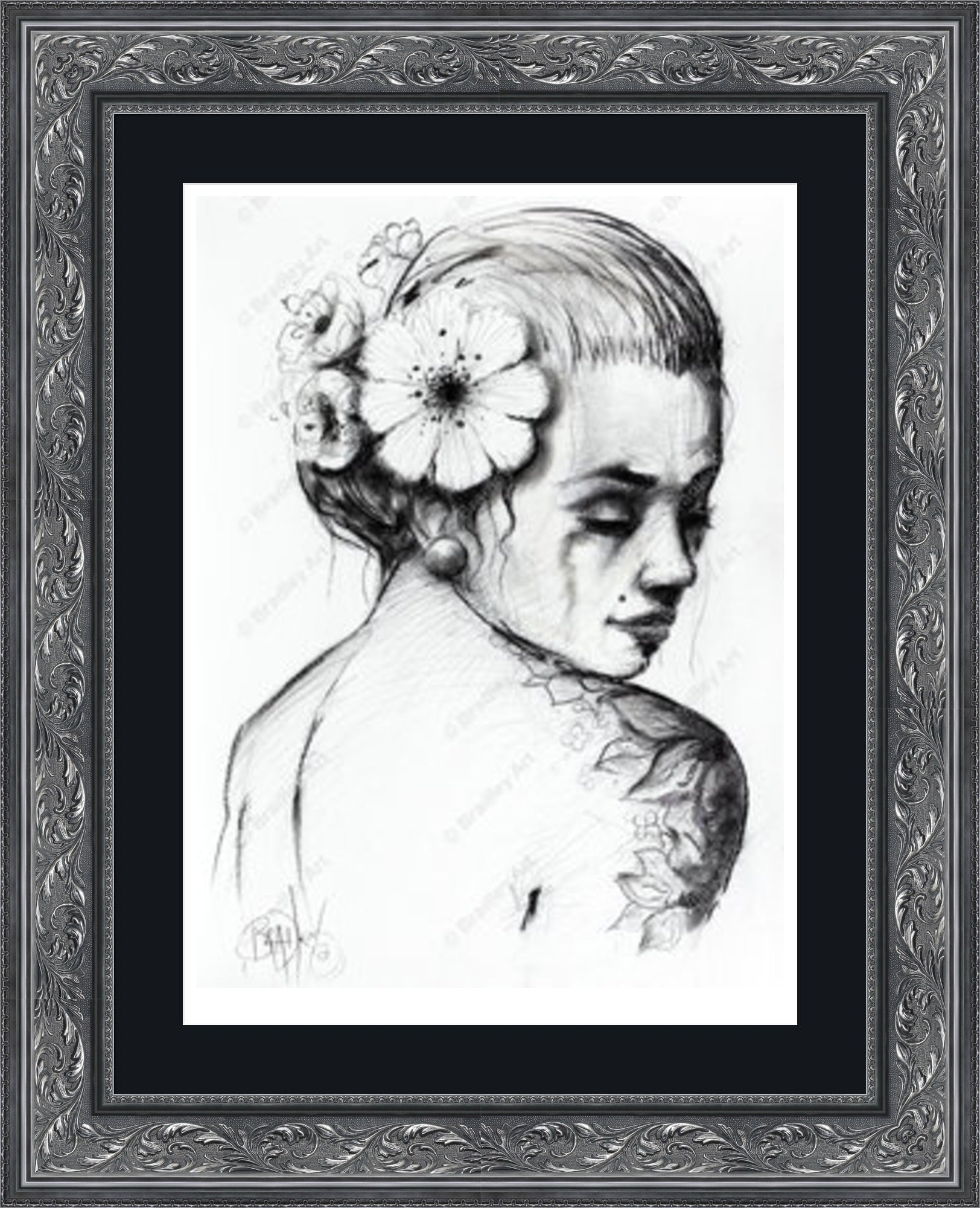 "Study I" (B&W) Print