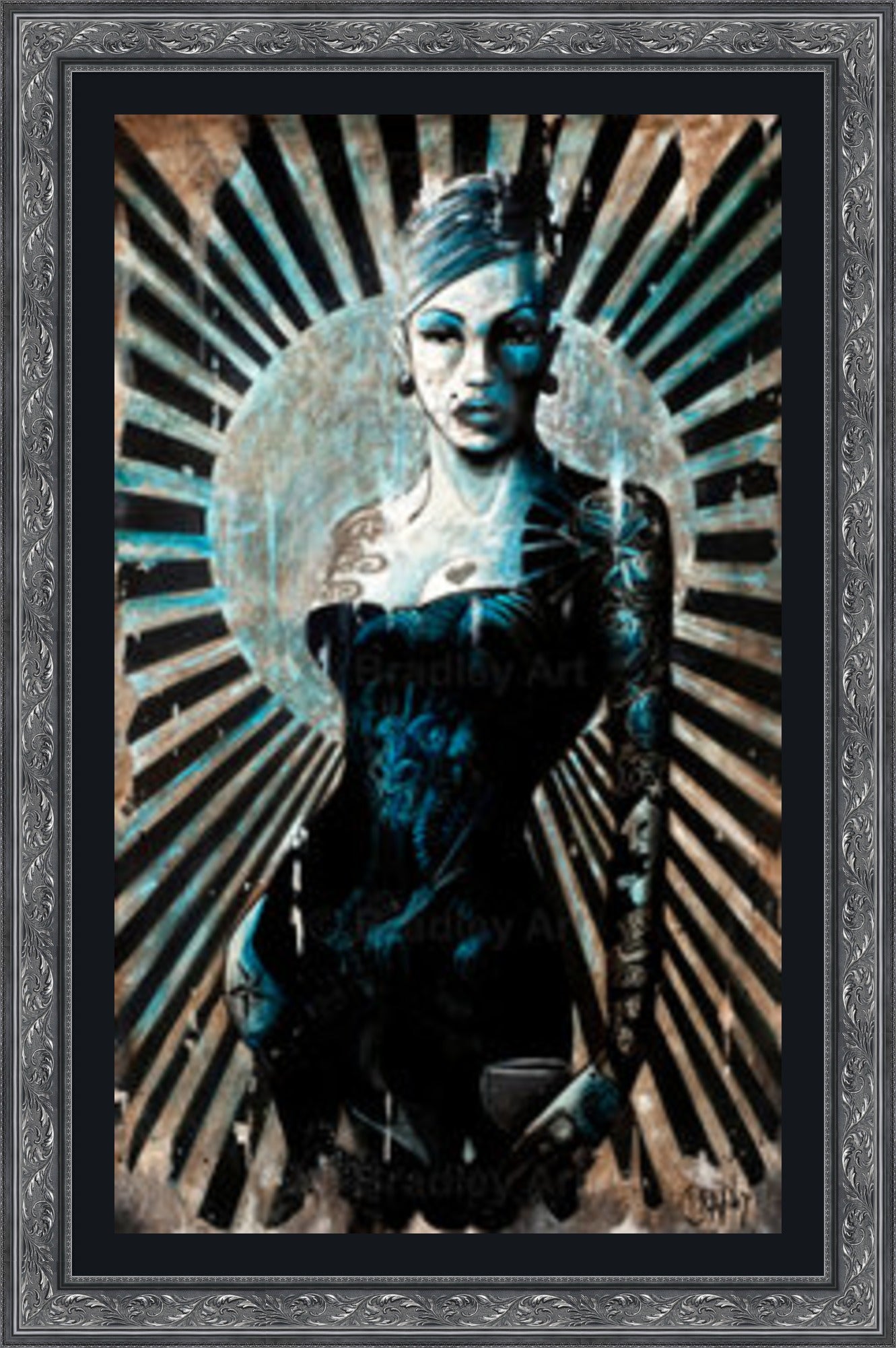 "La Femme Bleue" Canvas