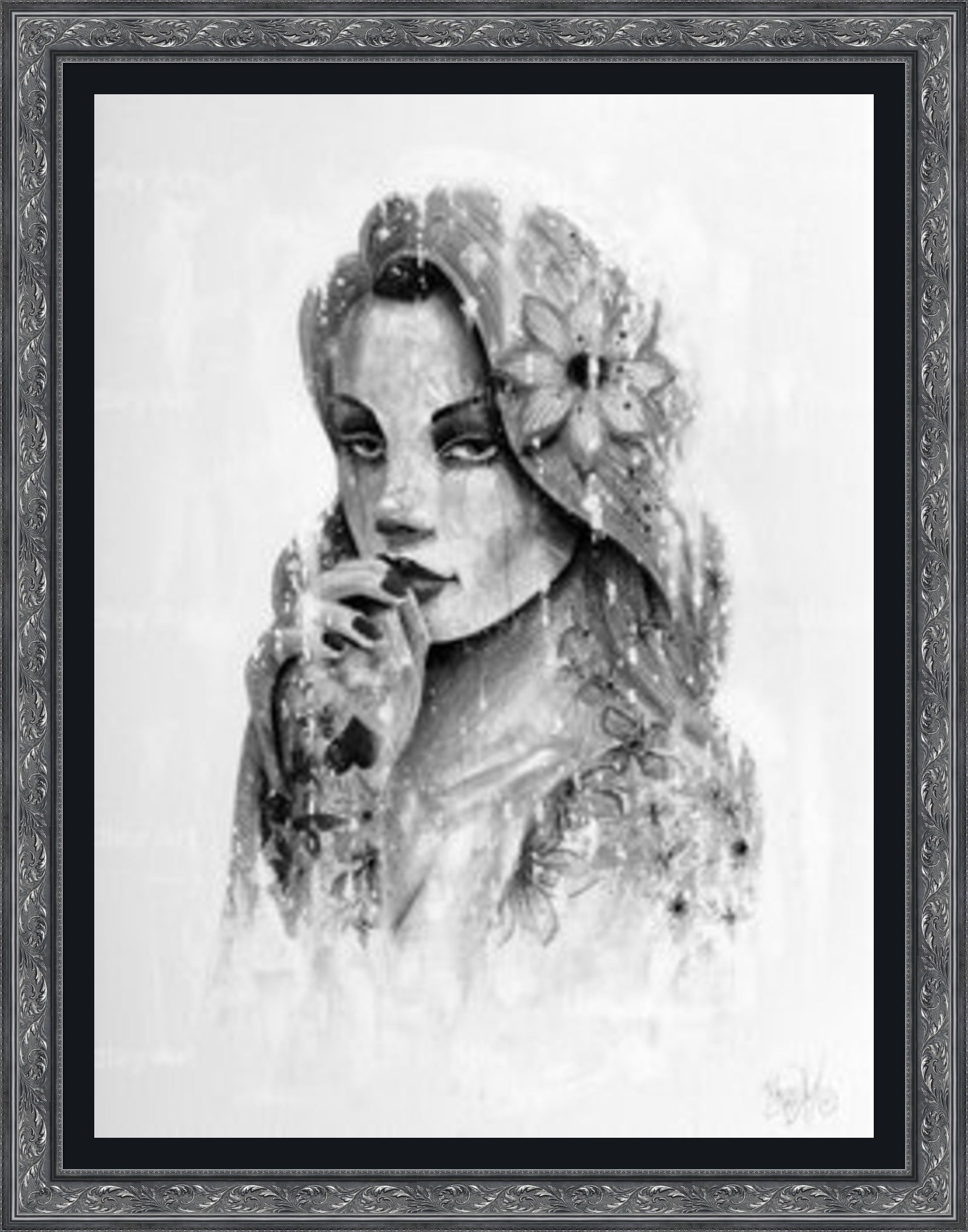 "Serenity" (B&W) Canvas