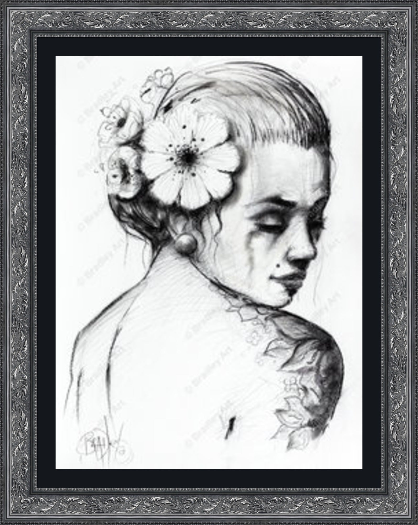 "Study I" (B&W) Canvas