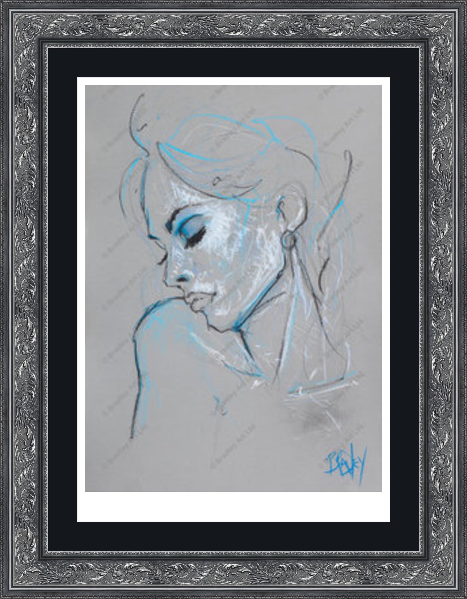 "Study I" (Grey) Print