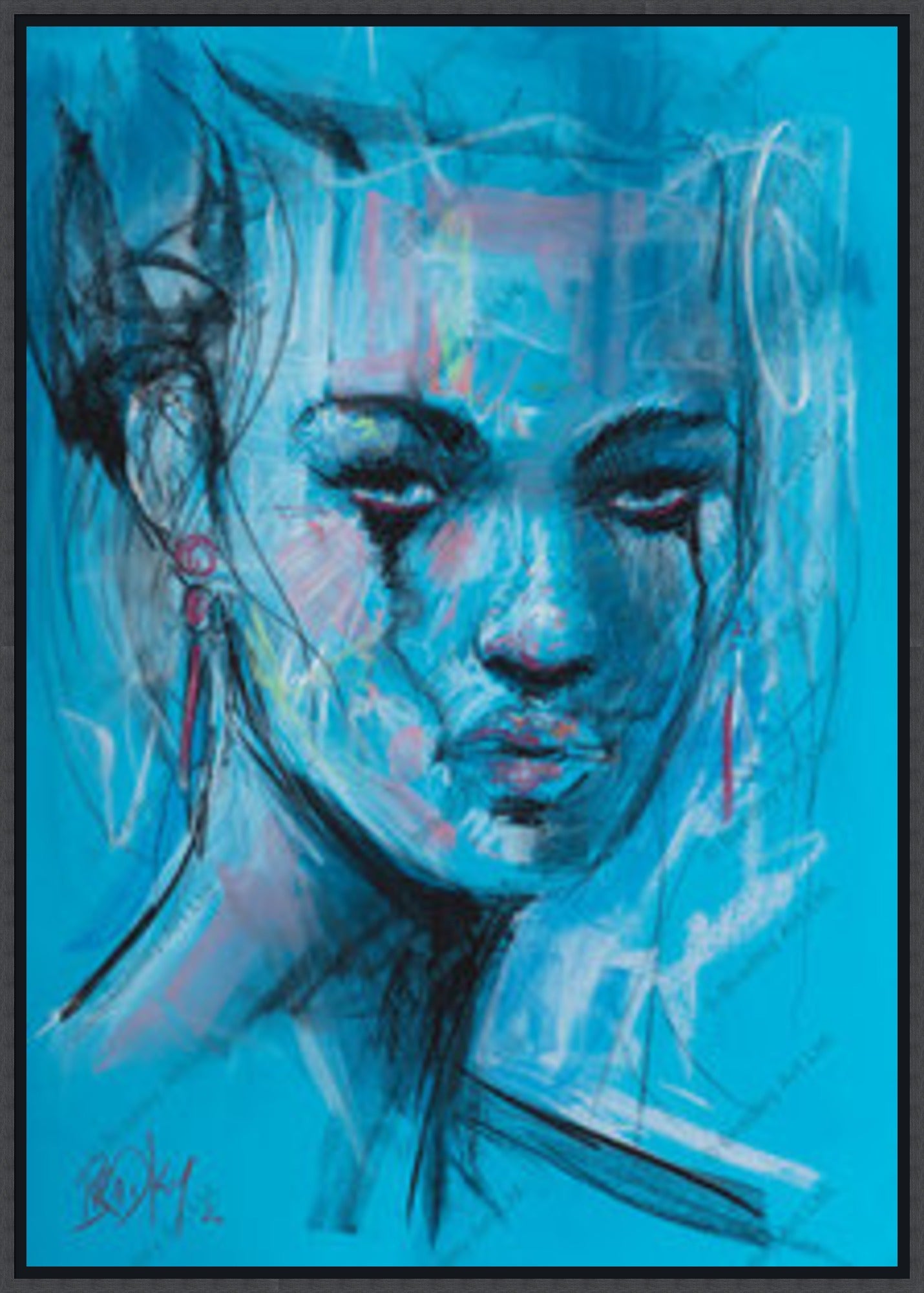"Study II" (Blue) Canvas
