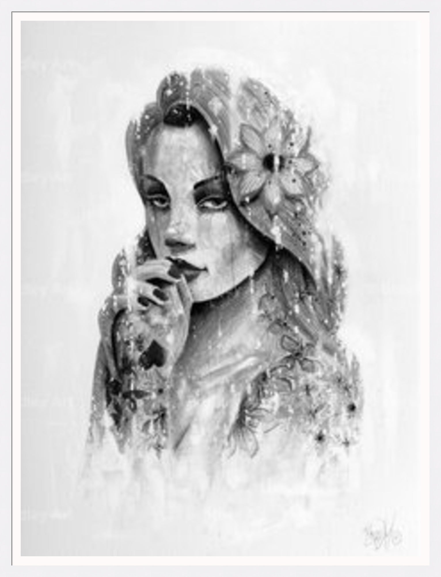 "Serenity" (B&W) HE Canvas