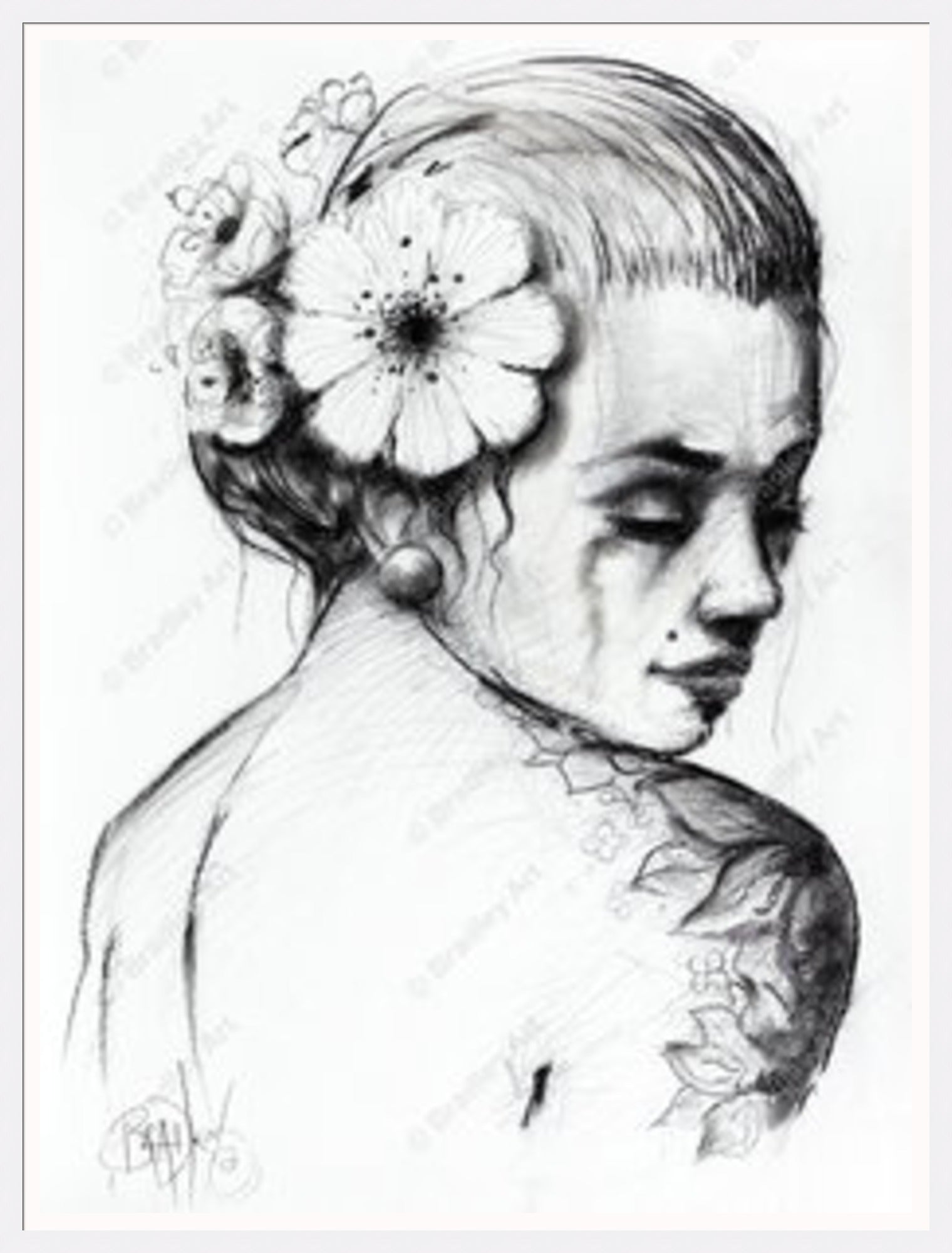 "Study I" (B&W) Canvas