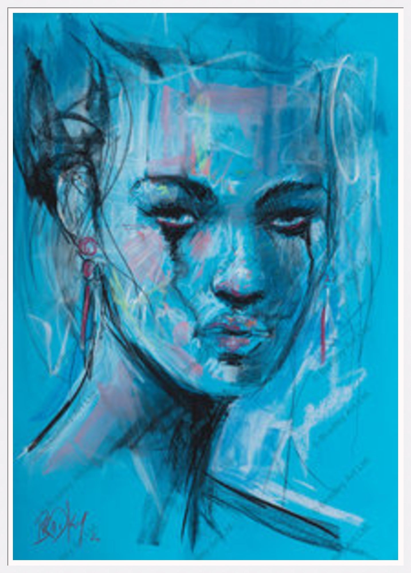 "Study II" (Blue) Canvas