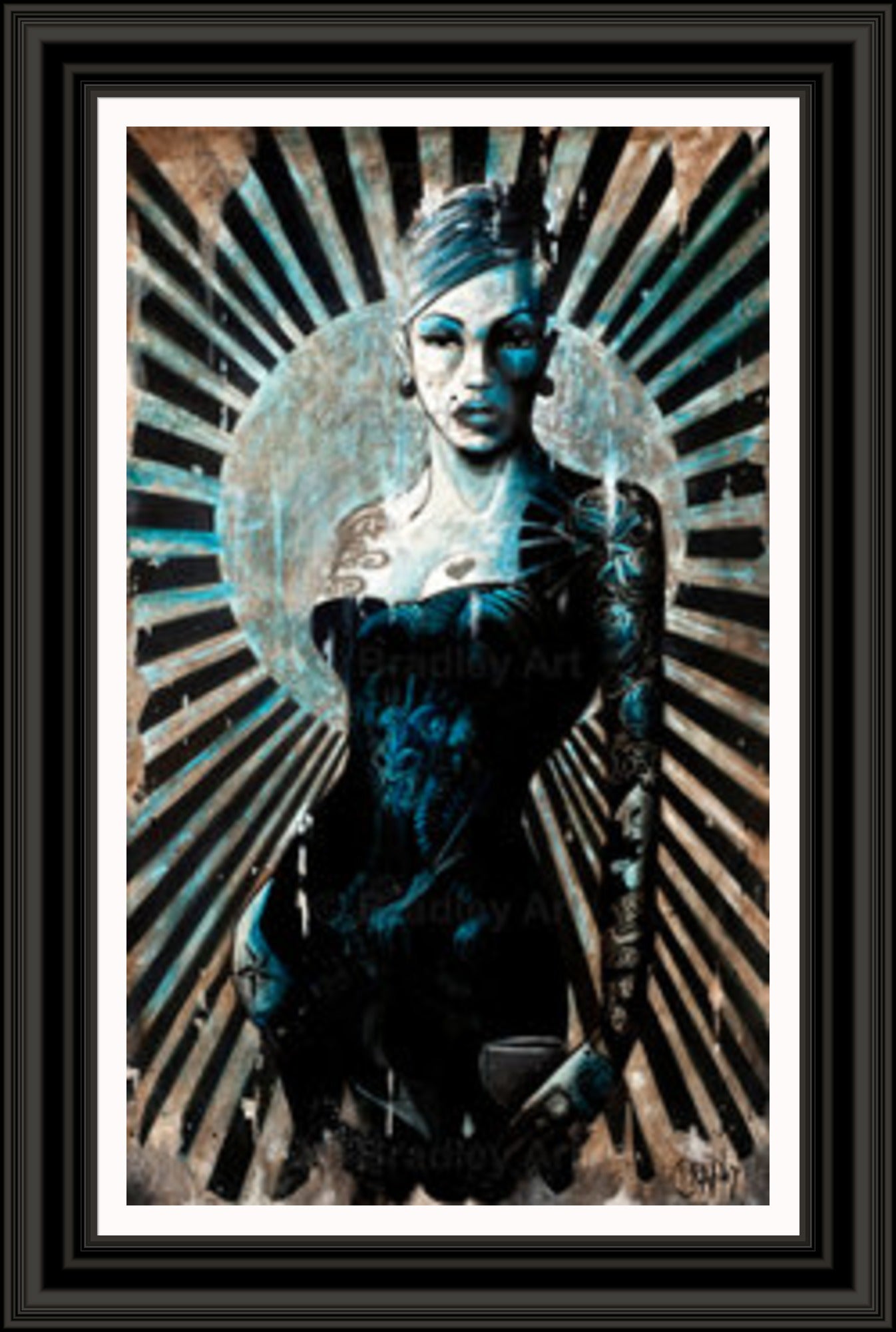 "La Femme Bleue" Canvas