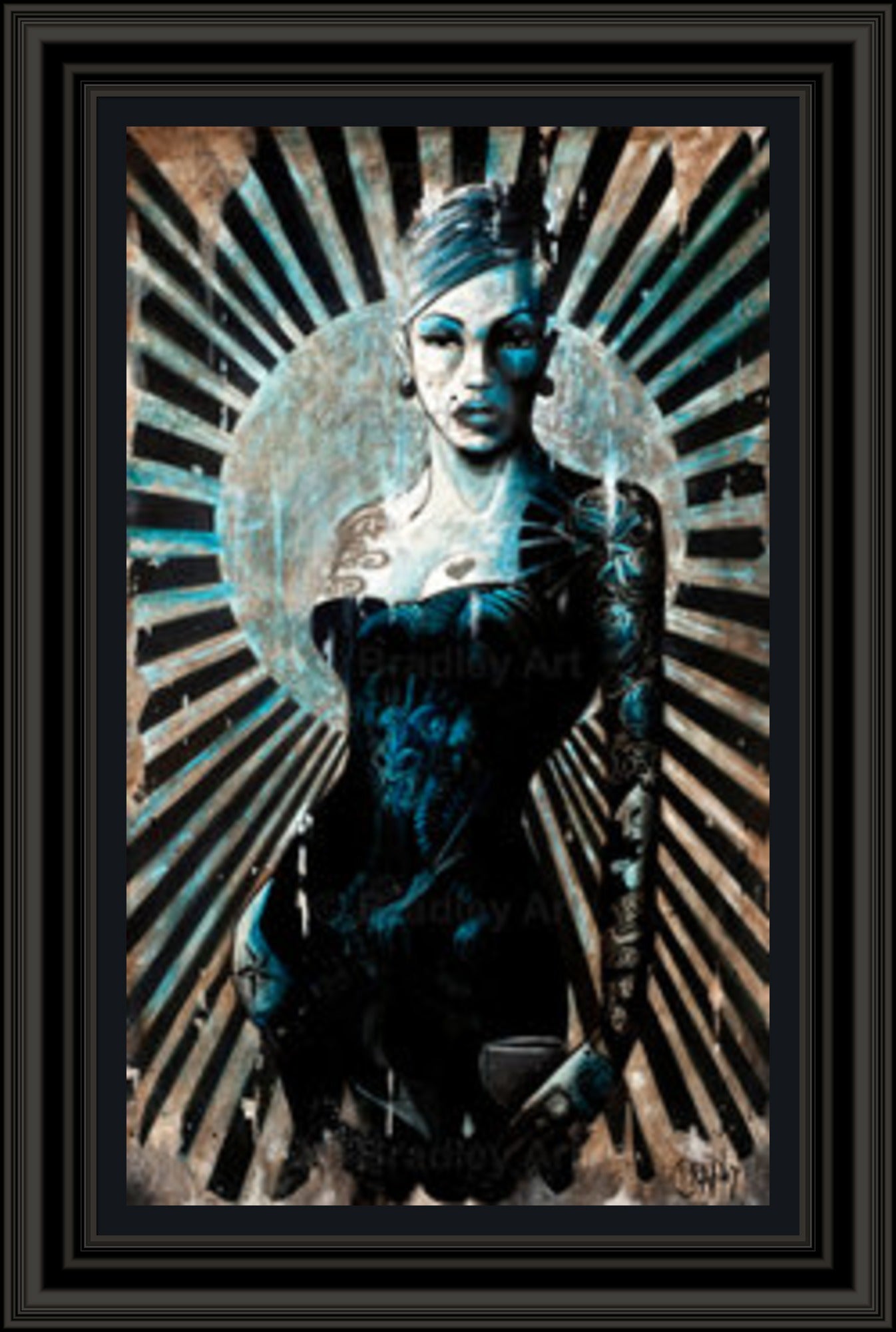 "La Femme Bleue" Canvas