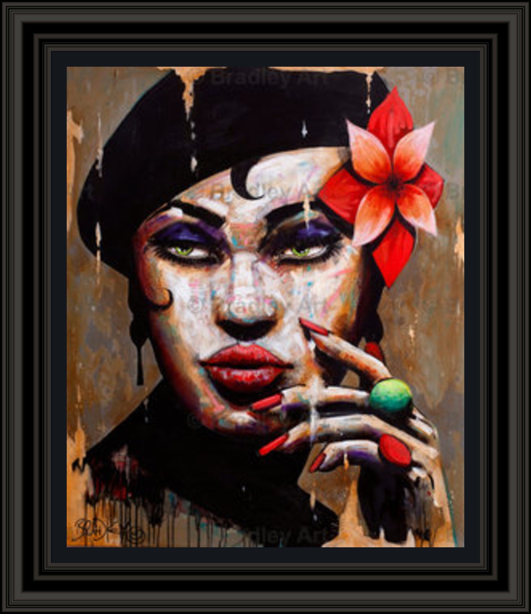 "La Femme en Noir" Canvas