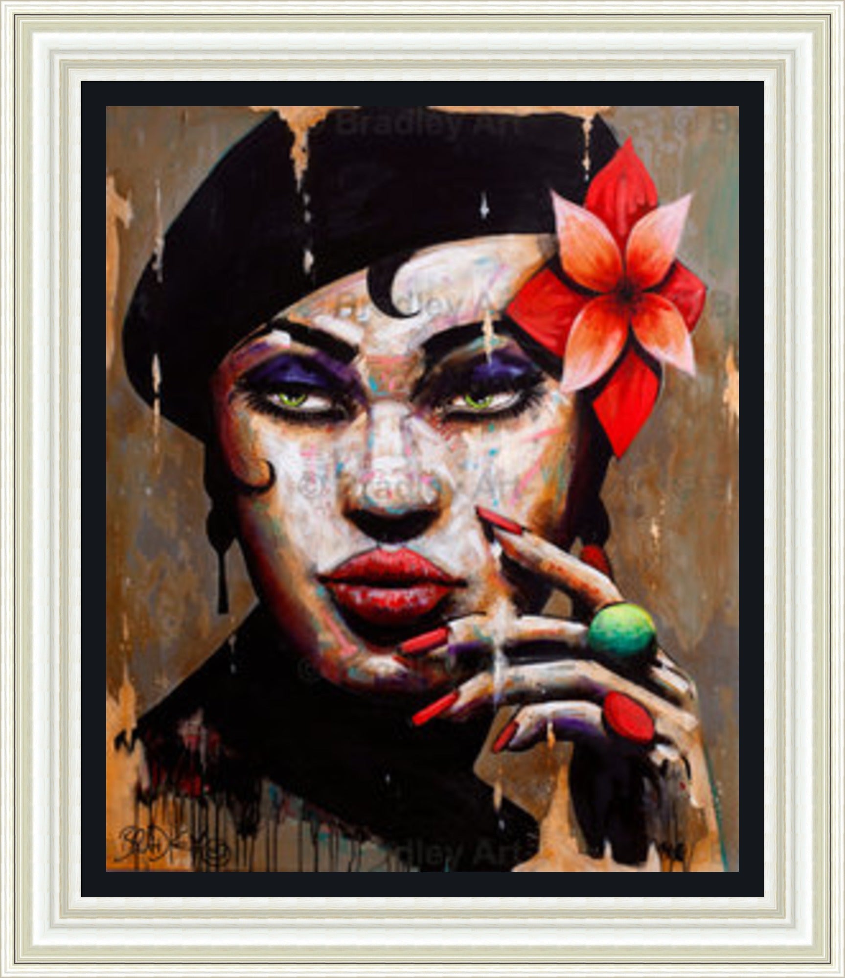 "La Femme en Noir" Canvas