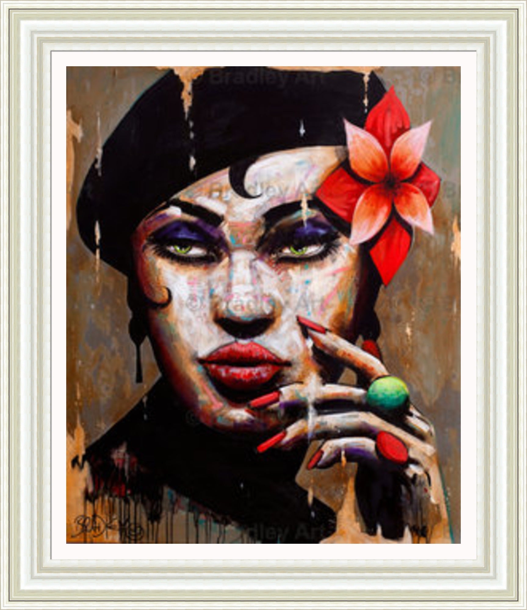 "La Femme en Noir" Canvas