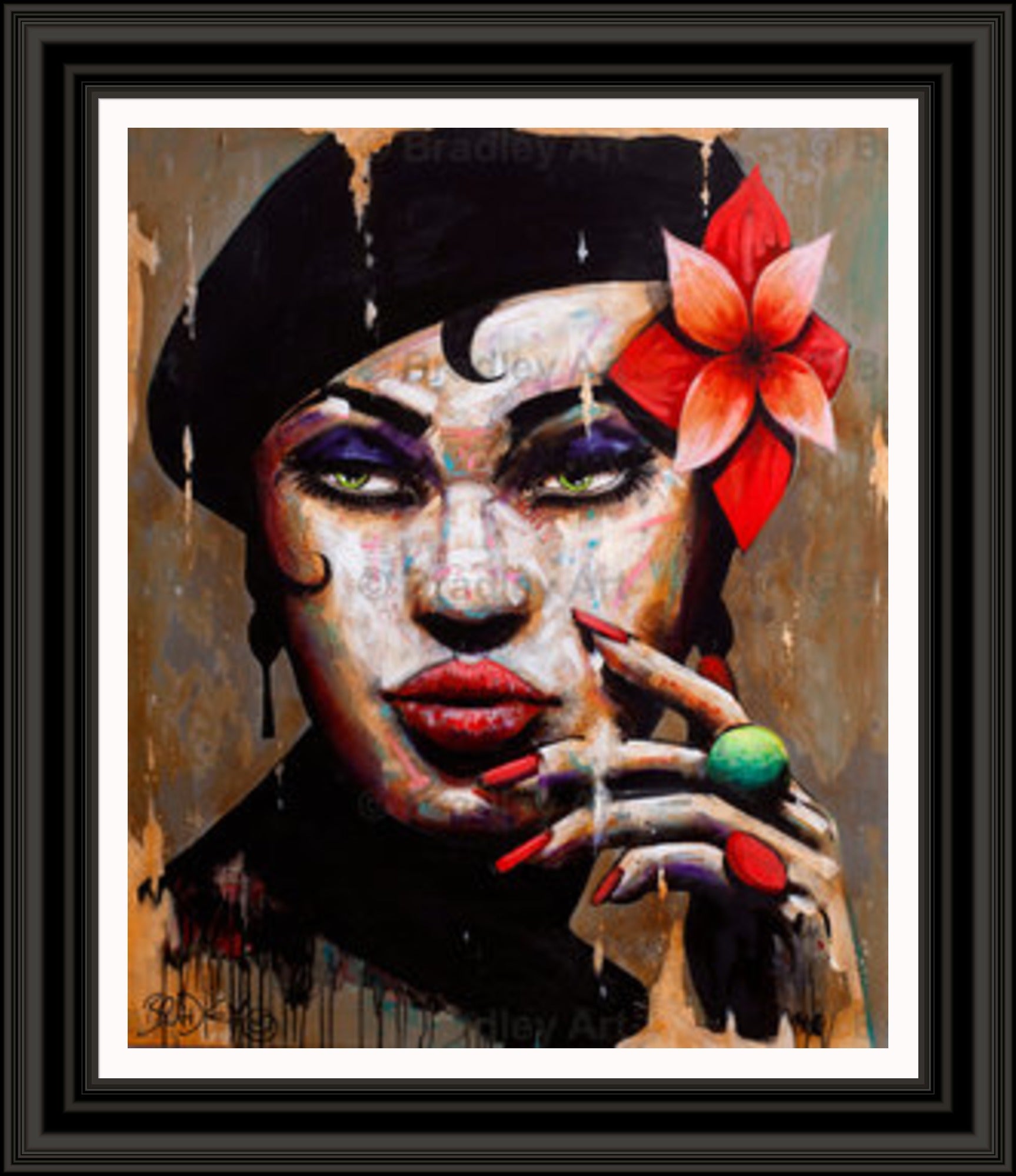 "La Femme en Noir" Canvas