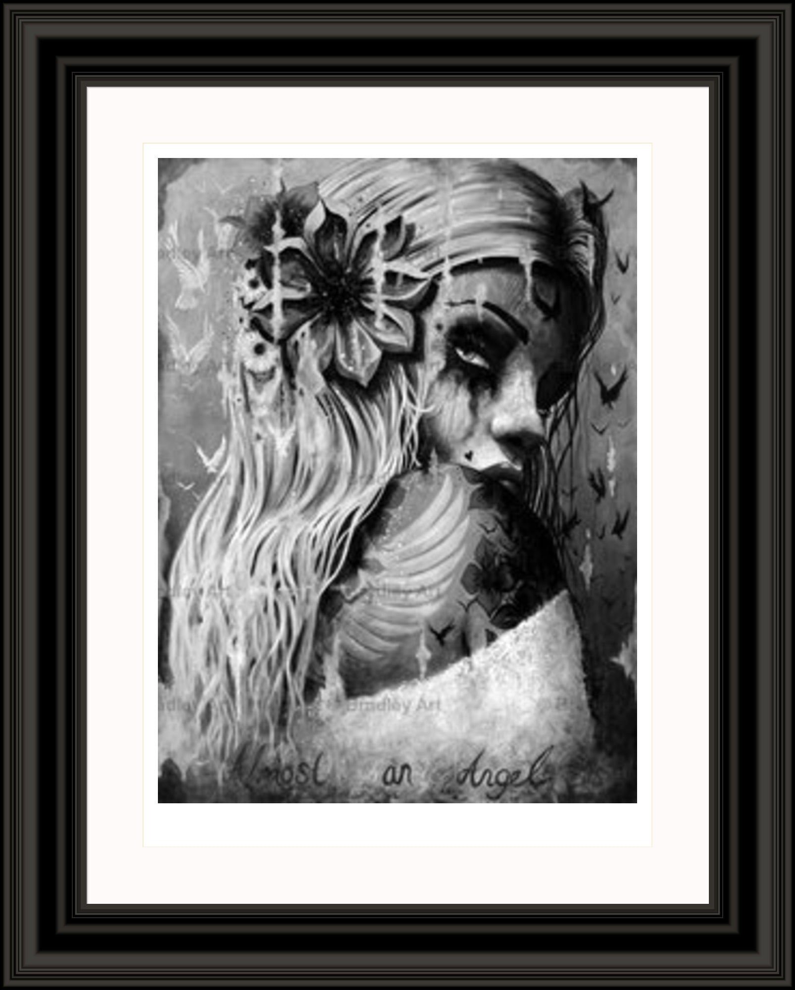 "Almost an Angel" (B&W) Print