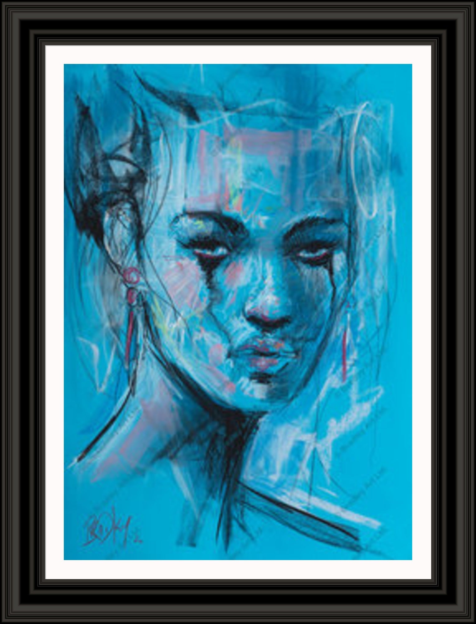 "Study II" (Blue) Canvas