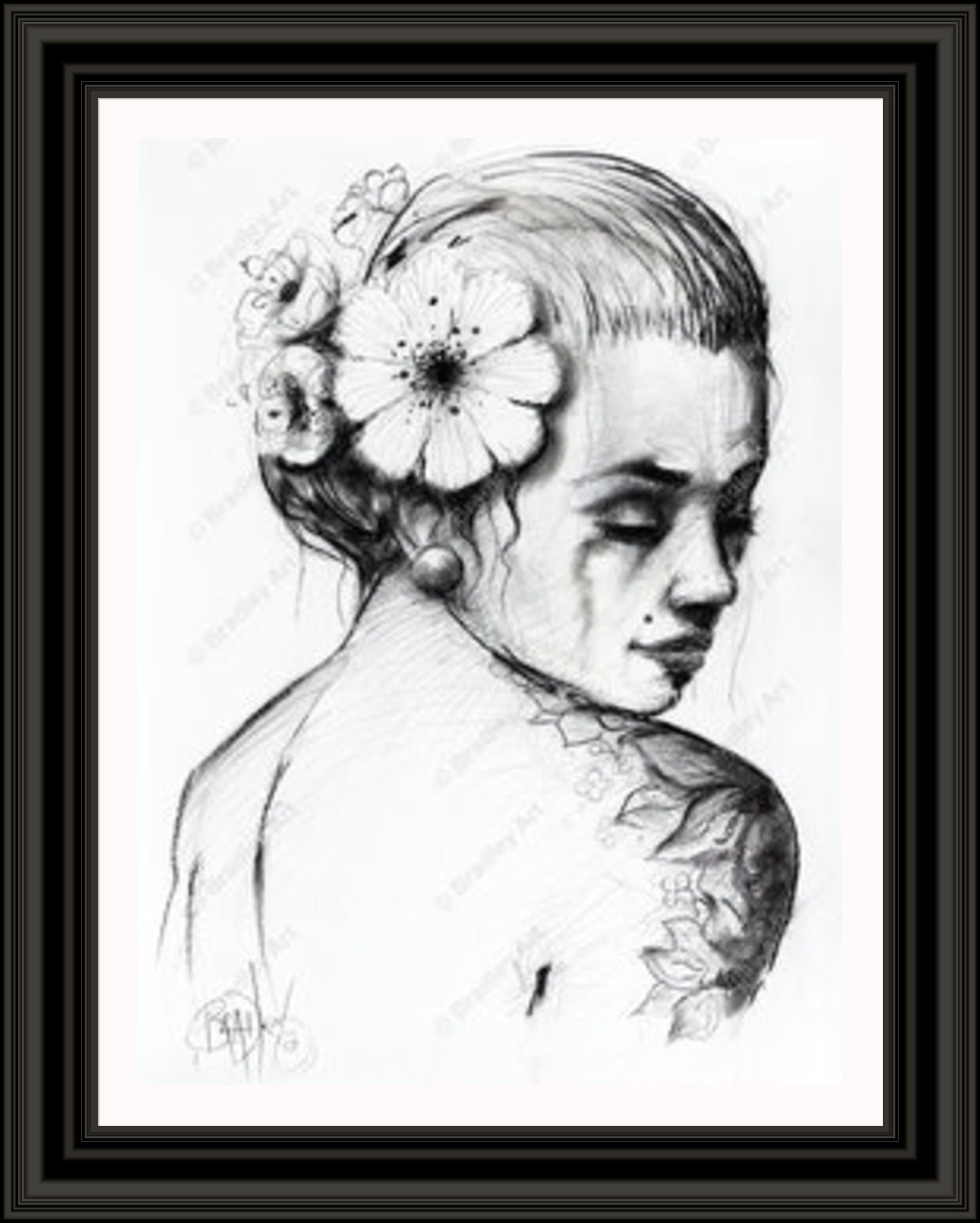 "Study I" (B&W) Canvas