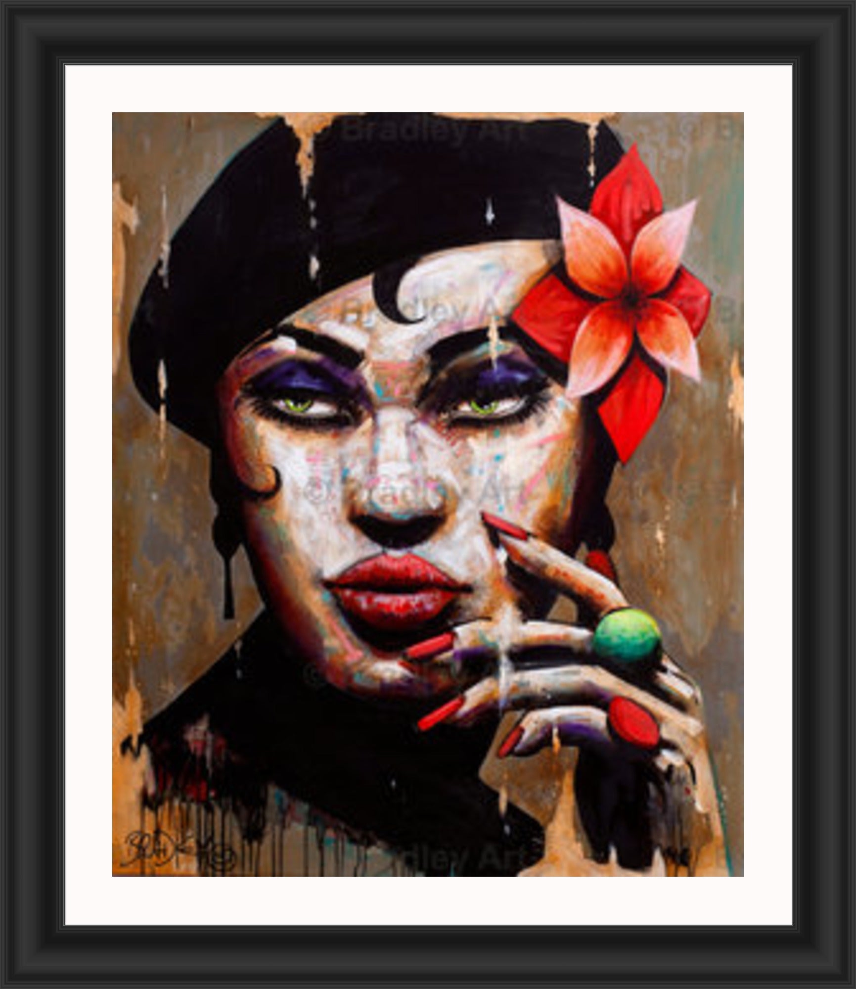 "La Femme en Noir" Canvas