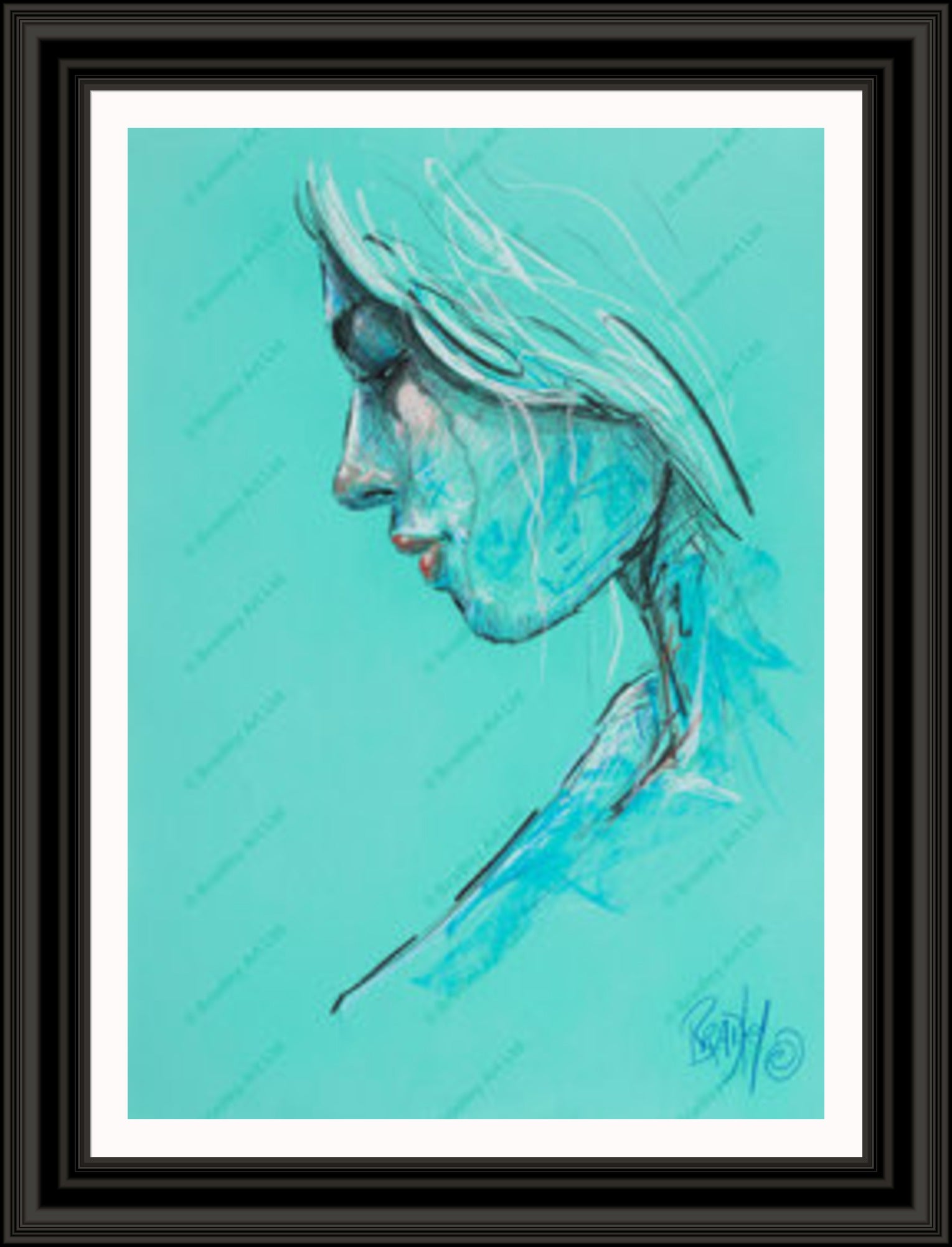 "Study III" (Green) Canvas