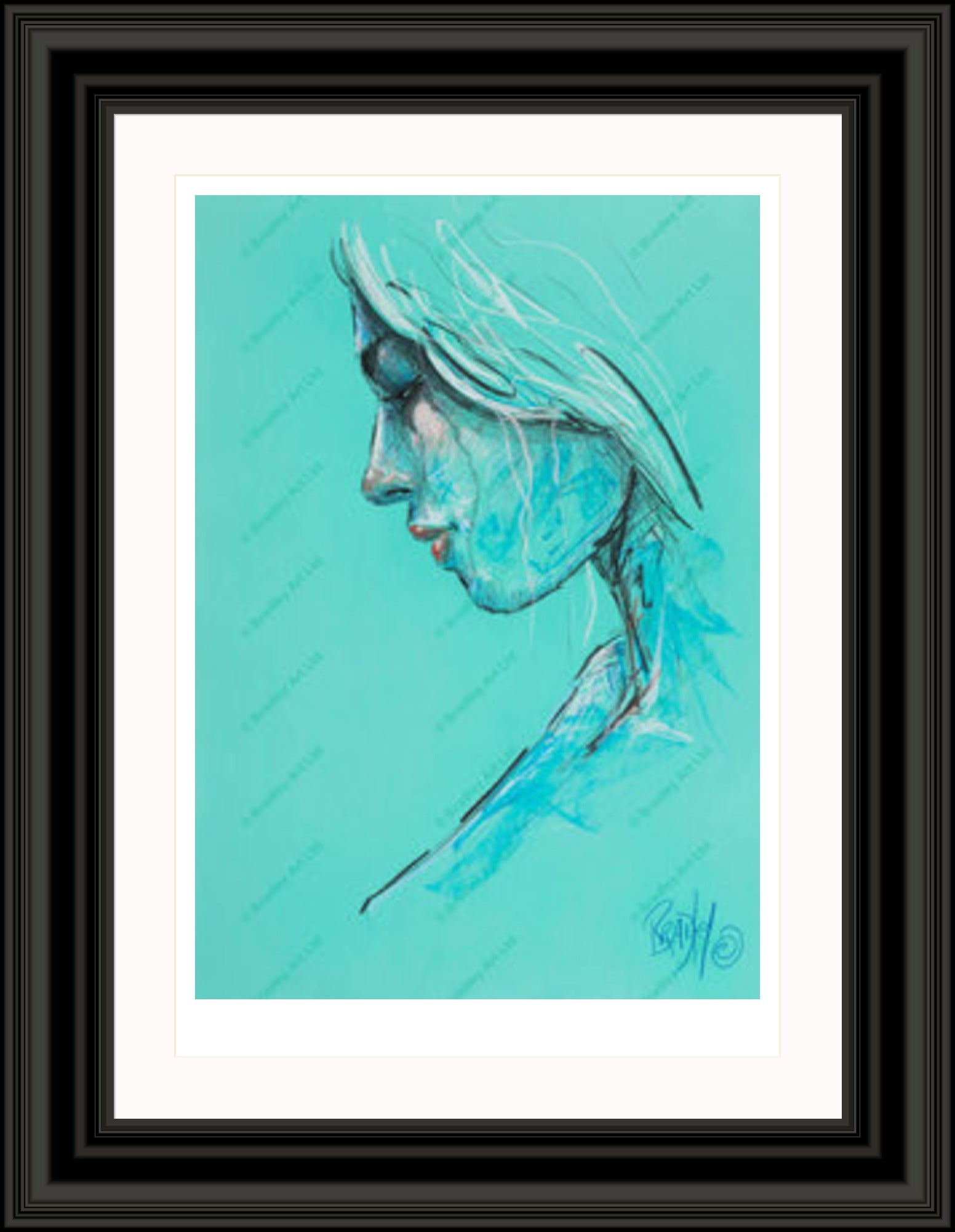 "Study III" (Green) Print