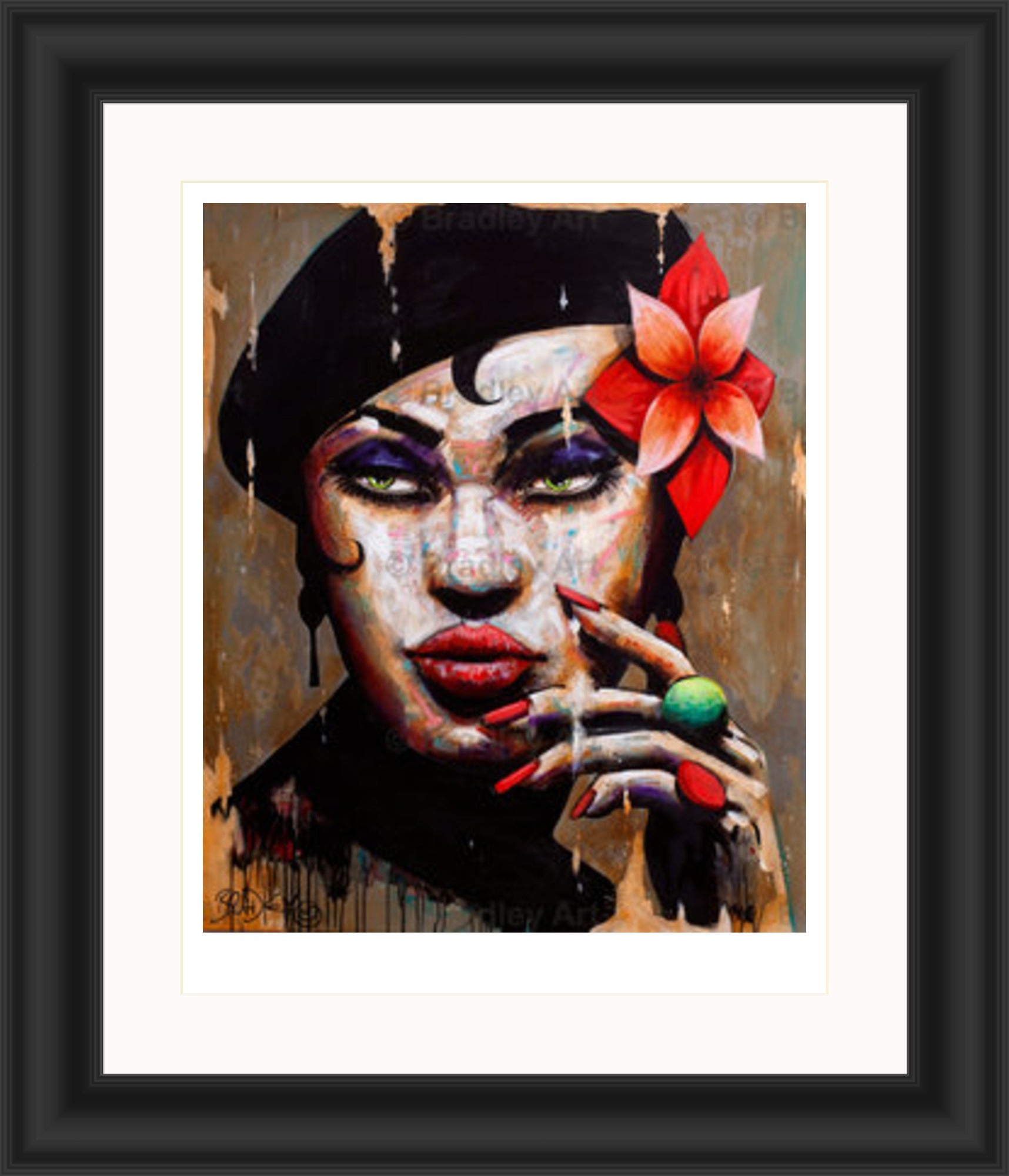 "La Femme en Noir" Print