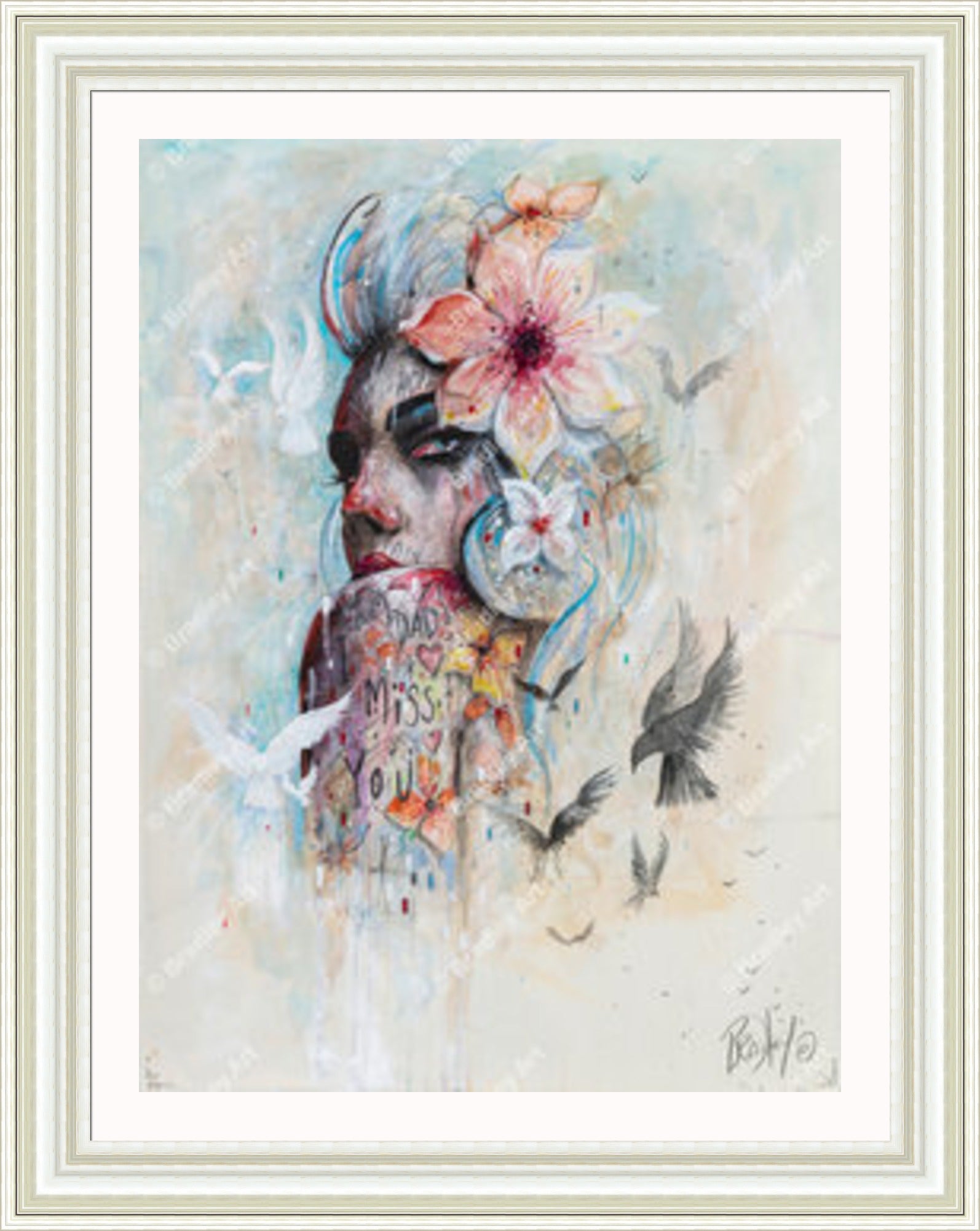 "I Miss You" HE Canvas