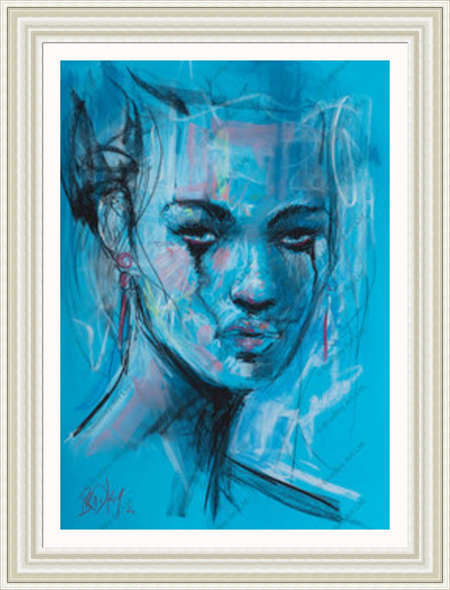 "Study II" (Blue) Canvas