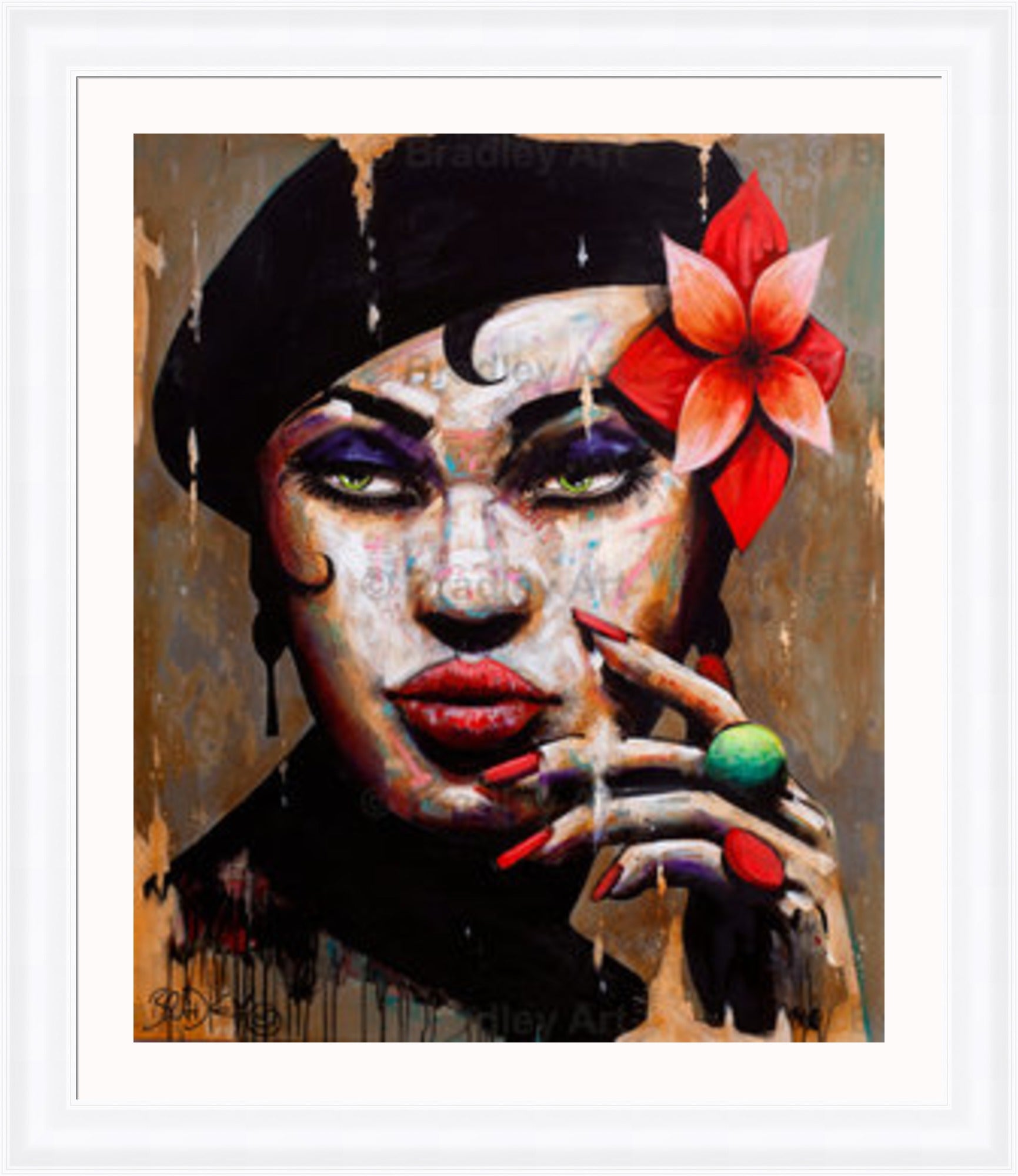 "La Femme en Noir" Canvas