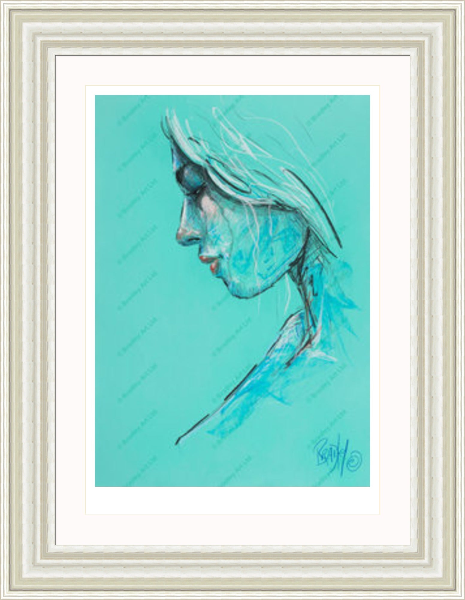 "Study III" (Green) Print