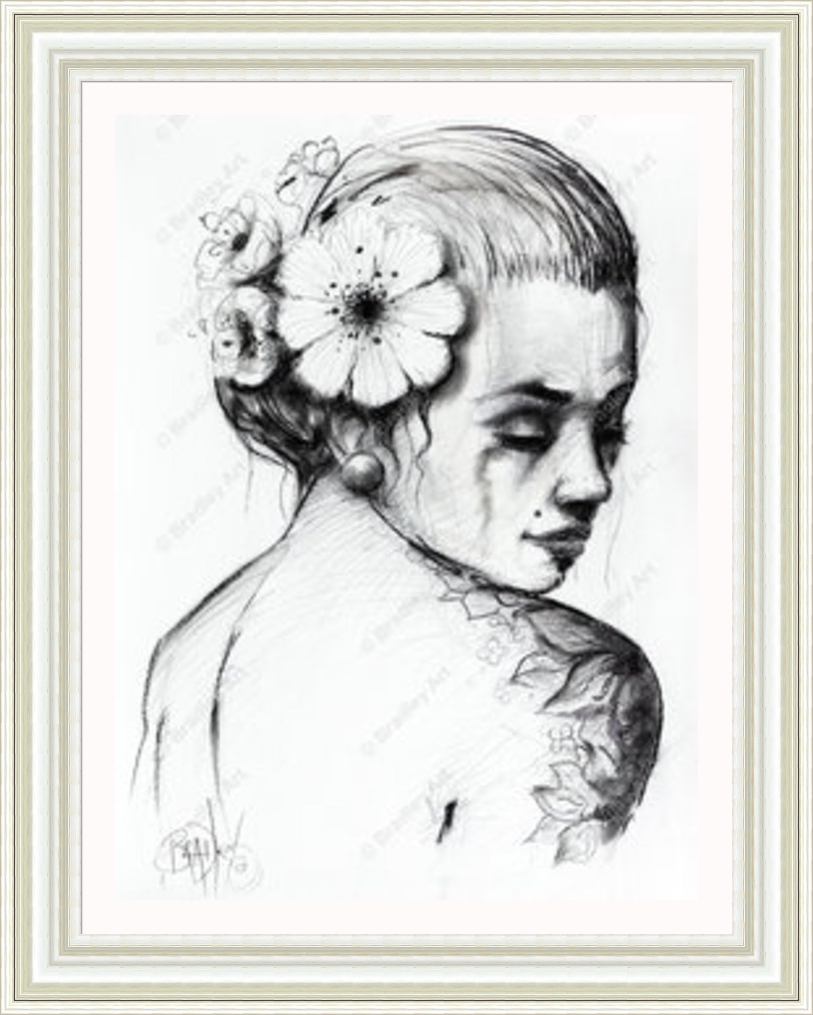 "Study I" (B&W) Canvas