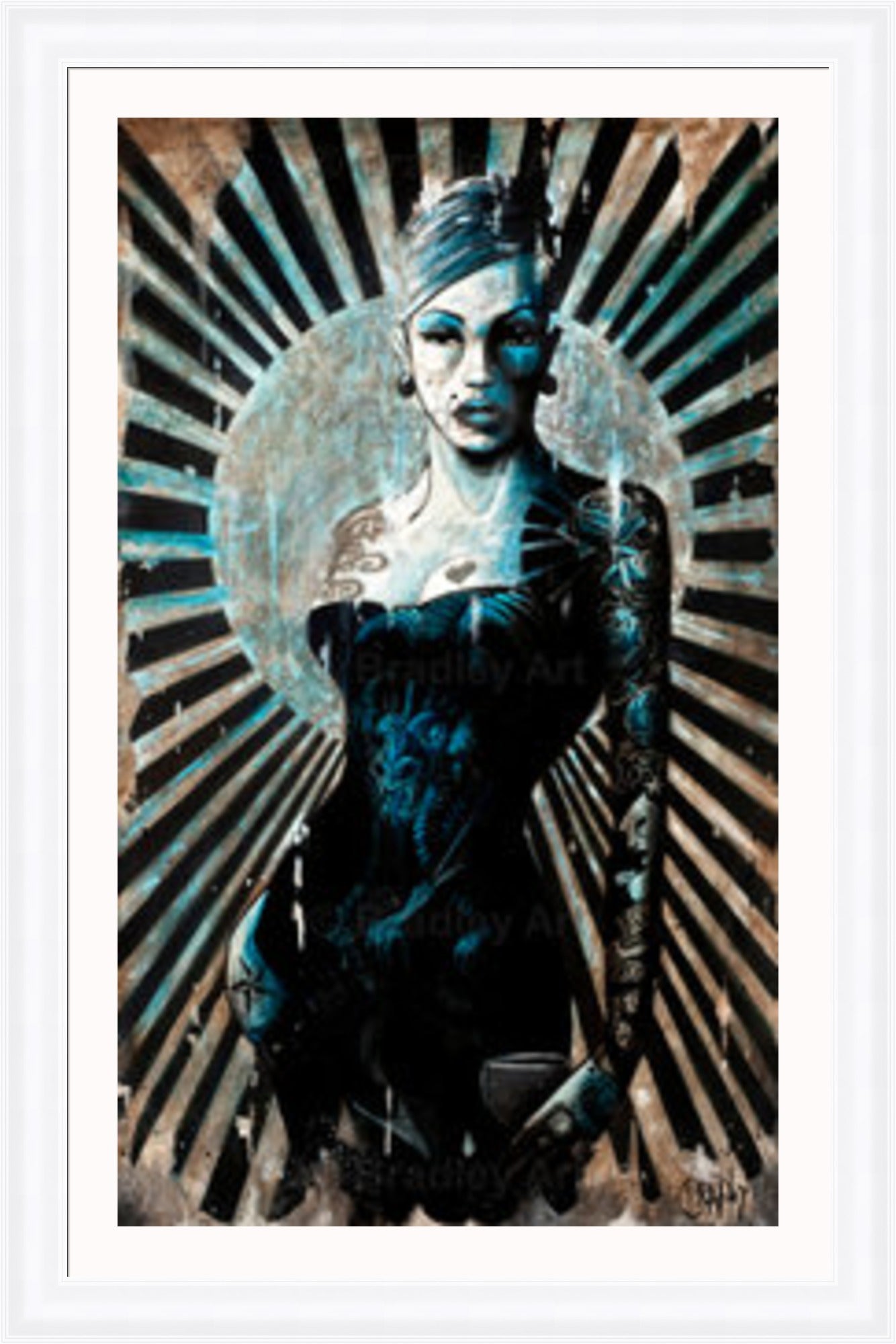 "La Femme Bleue" Canvas