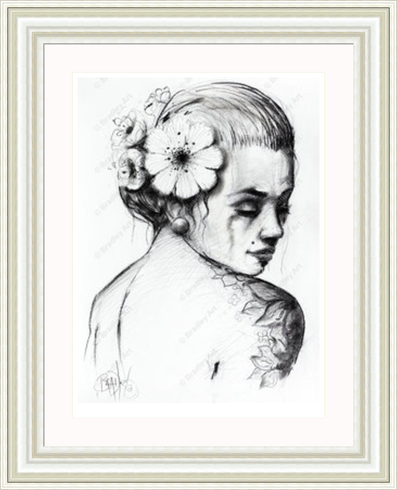 "Study I" (B&W) Print