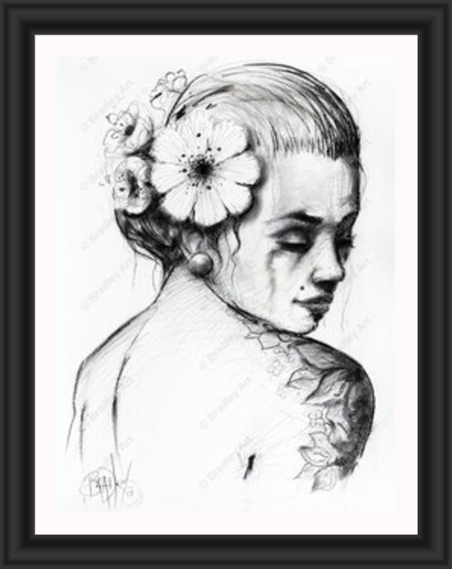 "Study I" (B&W) Canvas