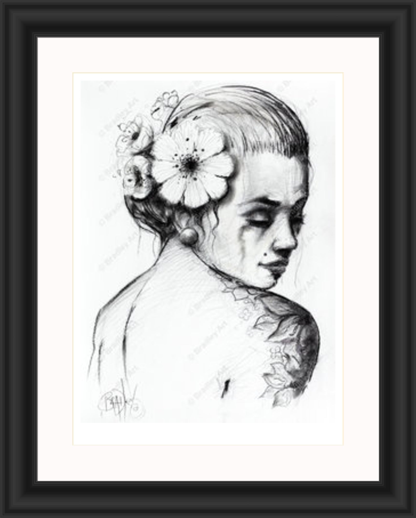 "Study I" (B&W) Print