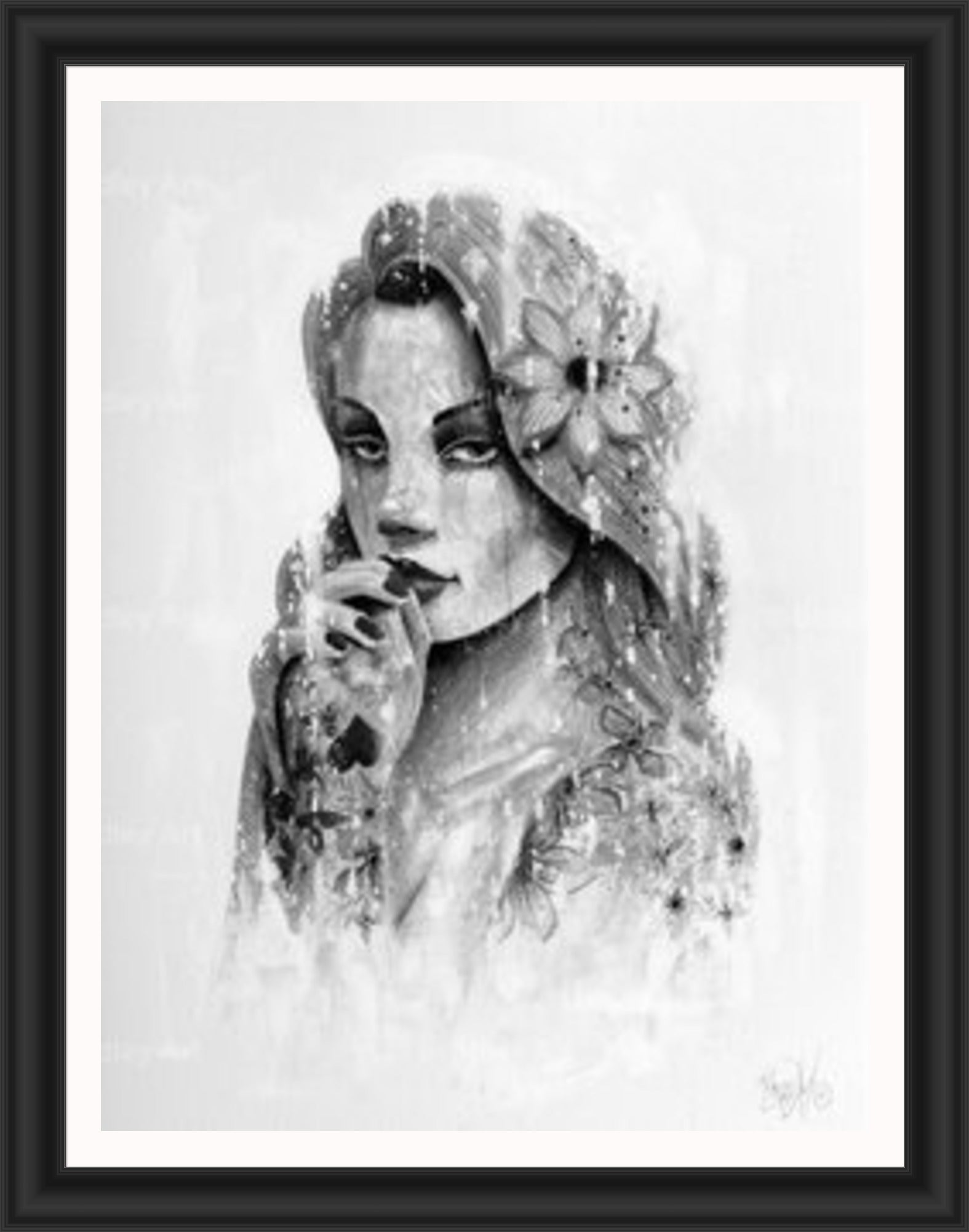 "Serenity" (B&W) HE Canvas