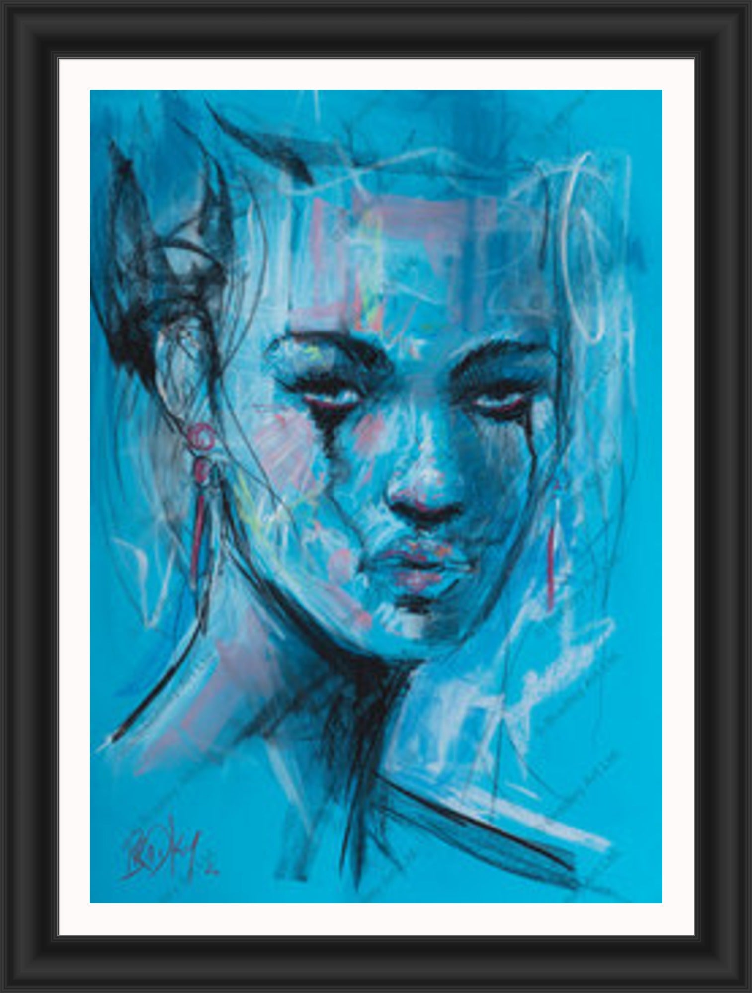 "Study II" (Blue) Canvas