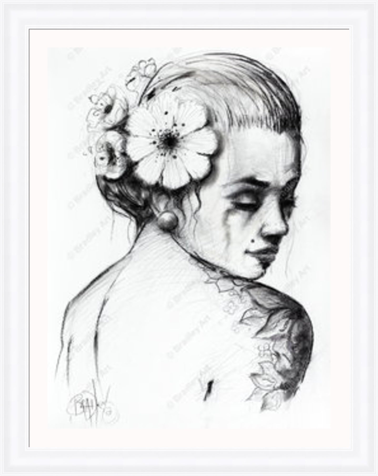 "Study I" (B&W) Canvas