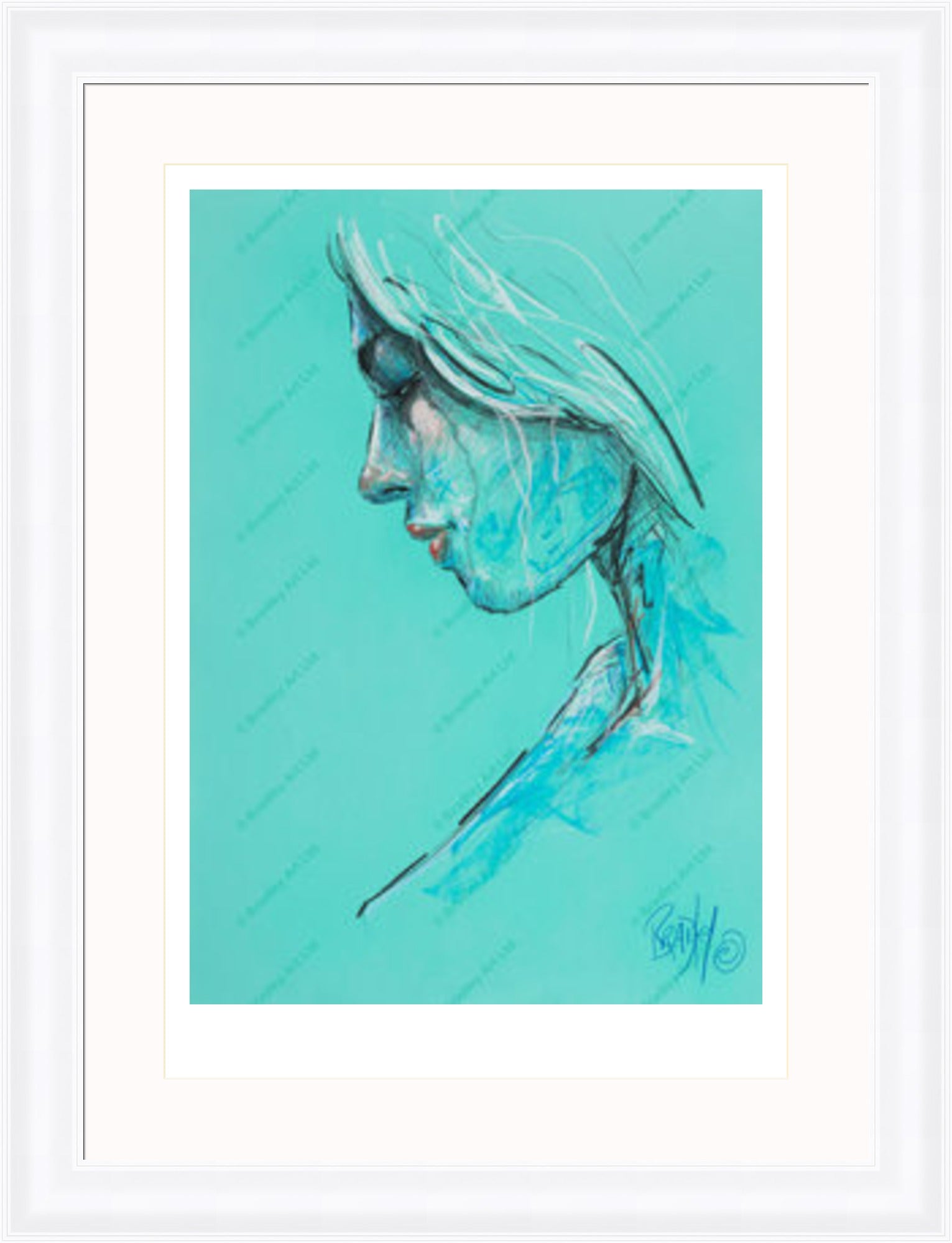"Study III" (Green) Print