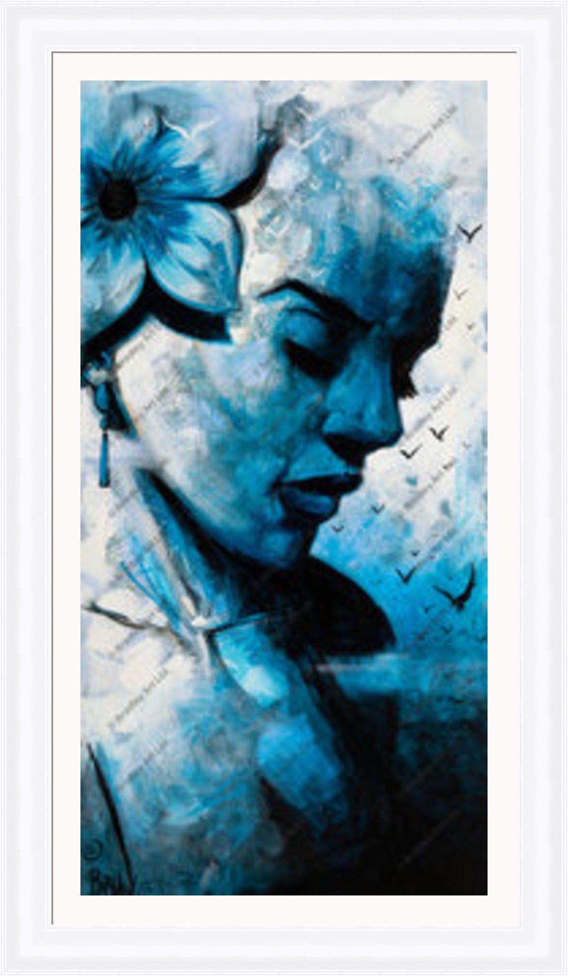 "Live Life Blue" Canvas