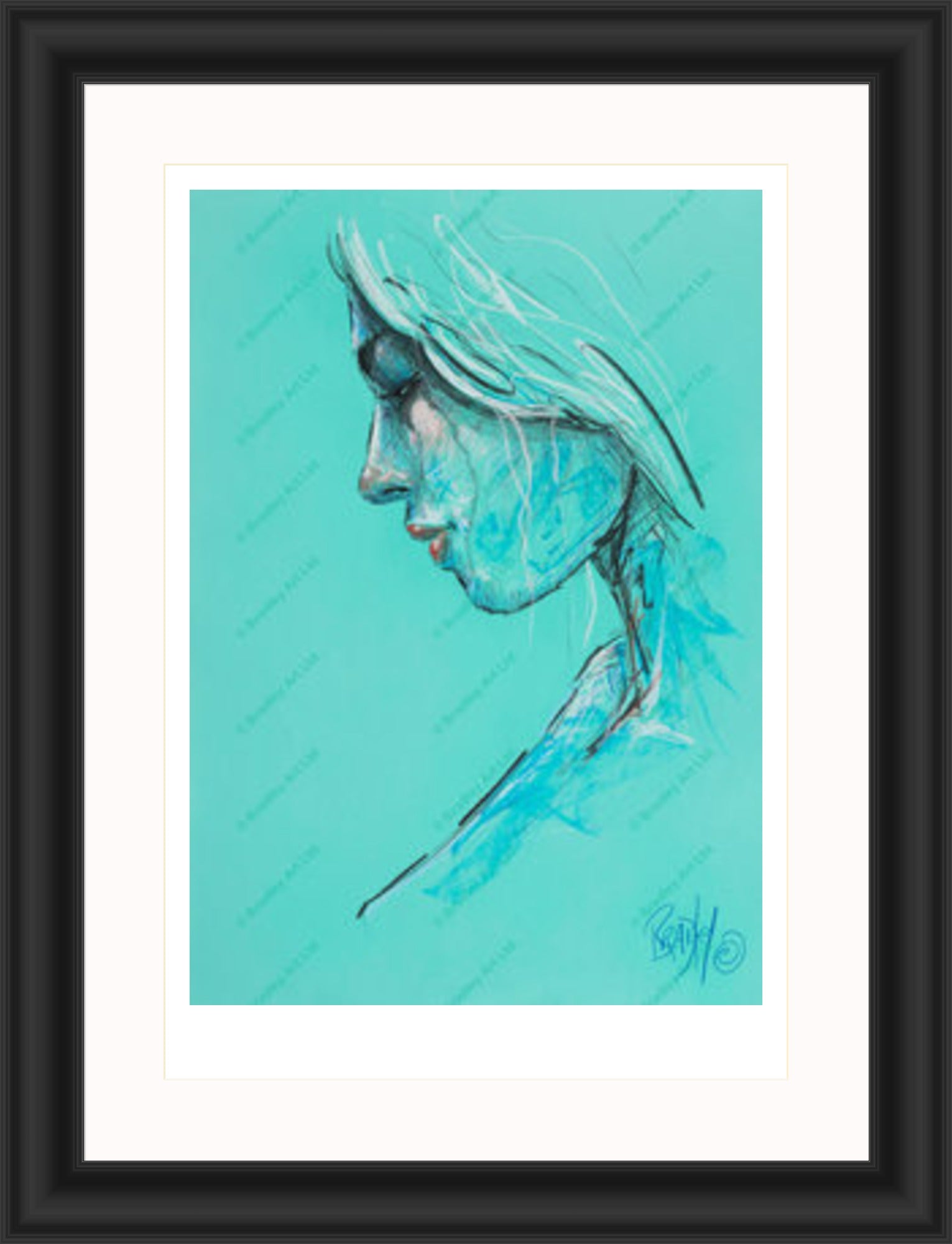 "Study III" (Green) Print