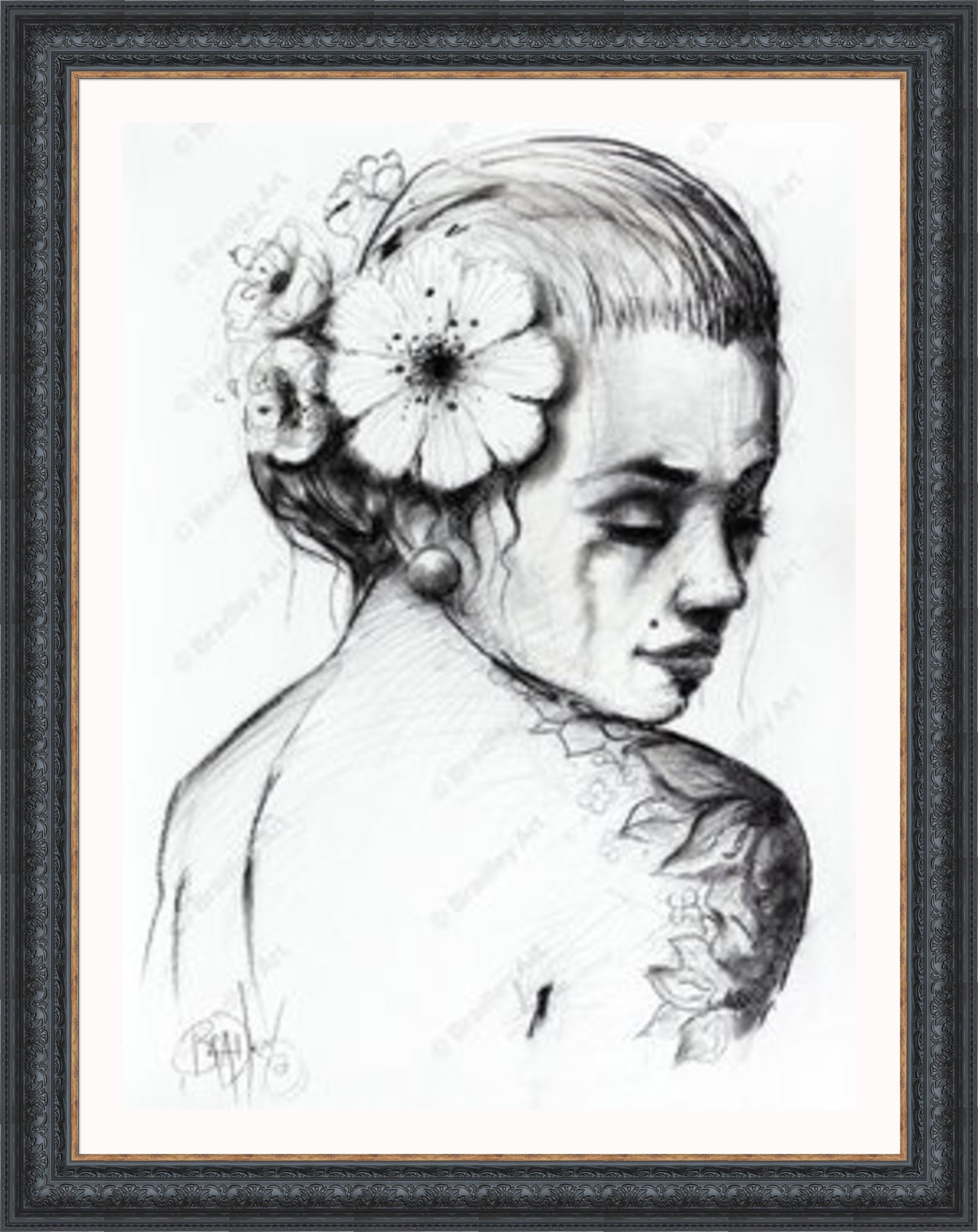 "Study I" (B&W) Canvas