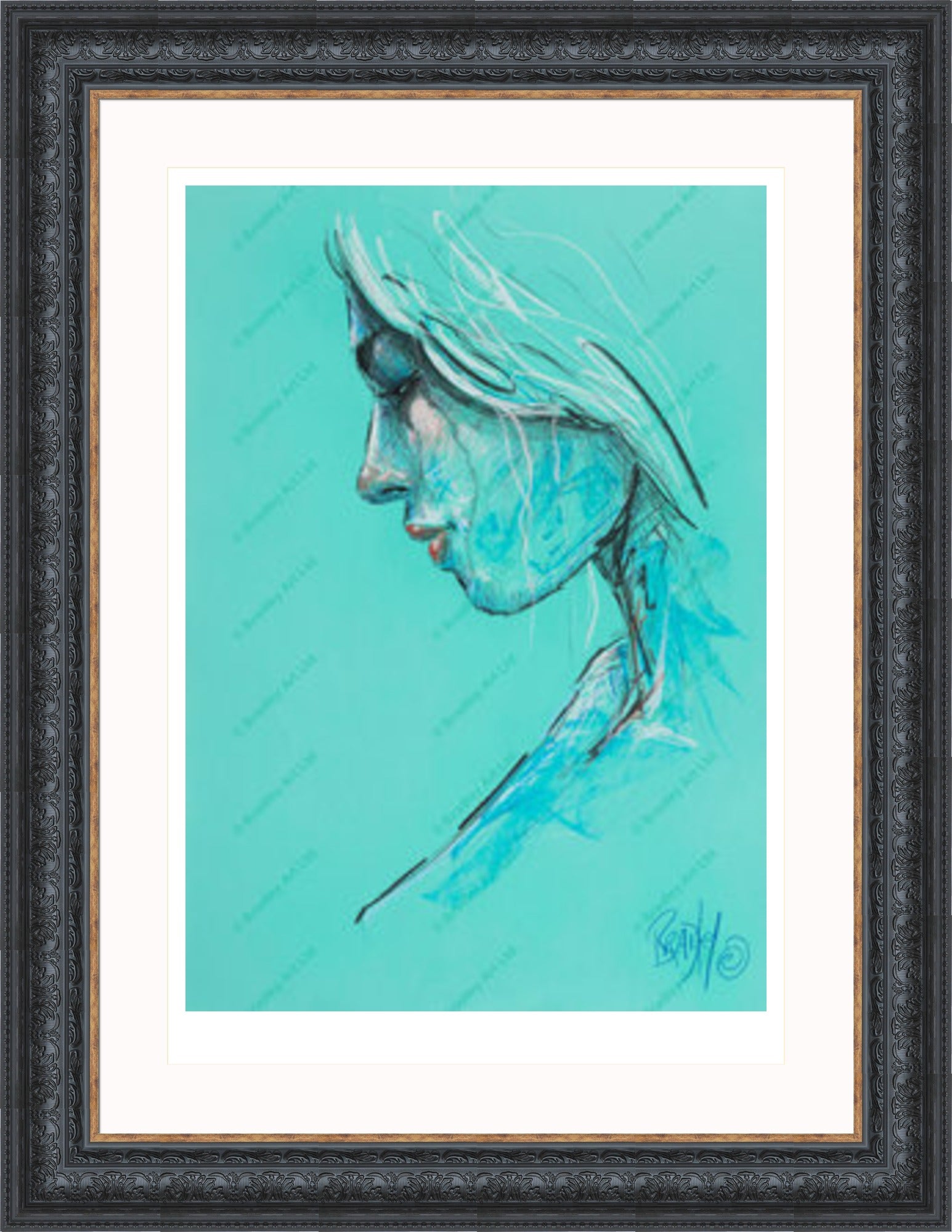 "Study III" (Green) Print