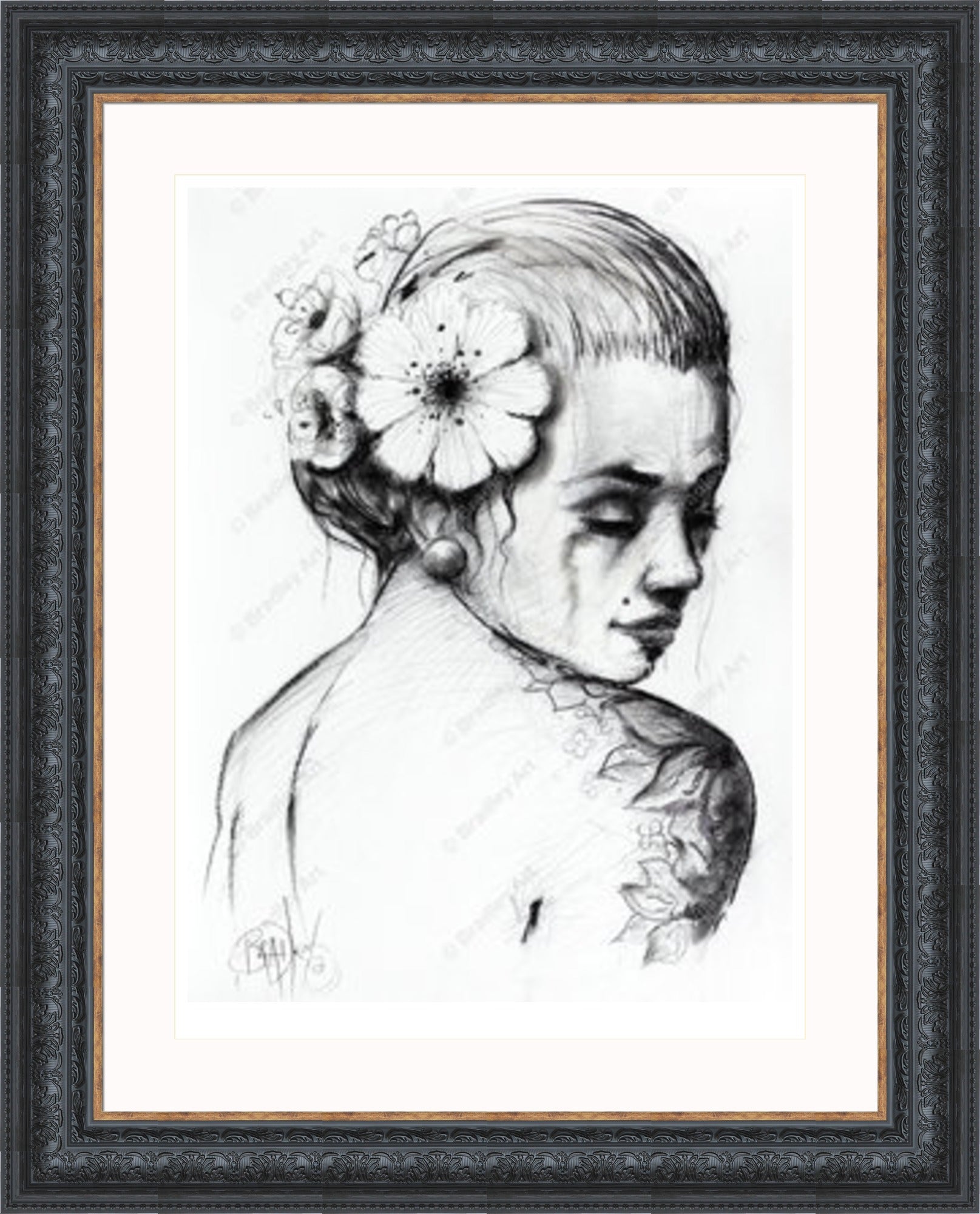 "Study I" (B&W) Print