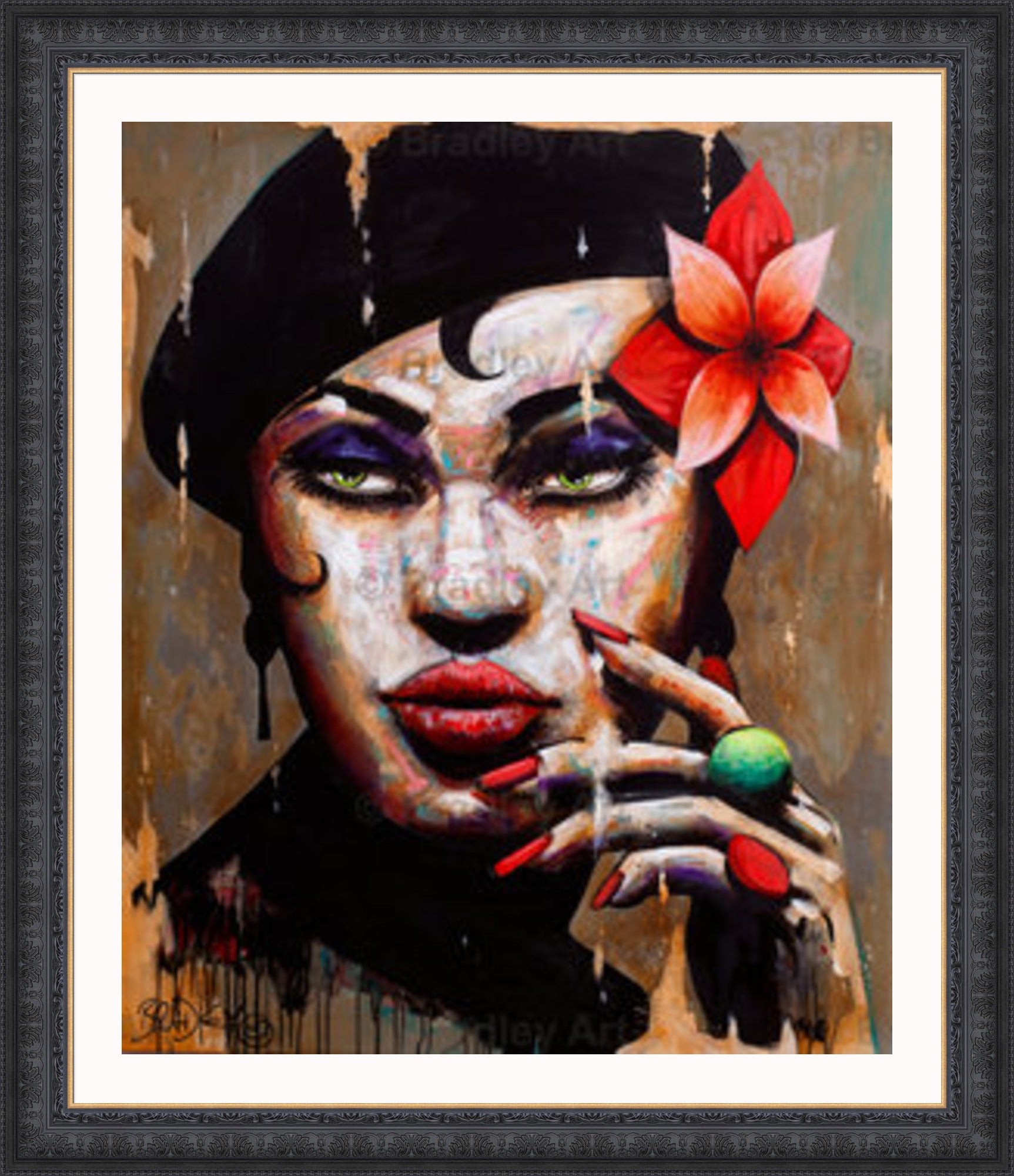 "La Femme en Noir" Canvas