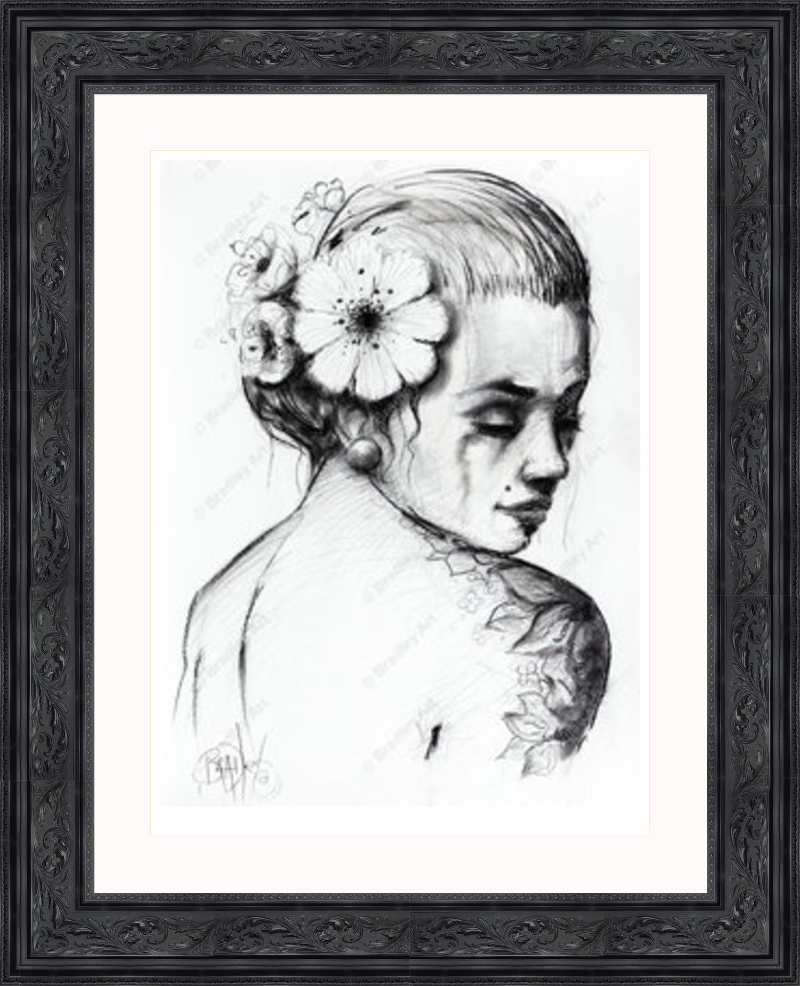 "Study I" (B&W) Print