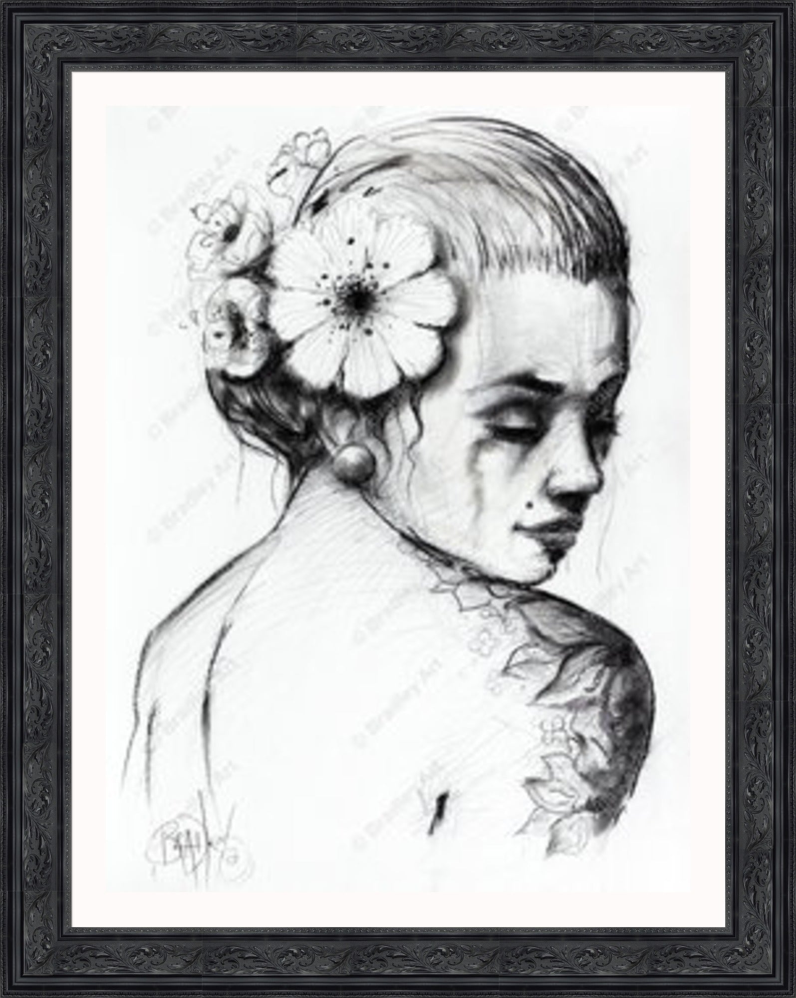 "Study I" (B&W) Canvas