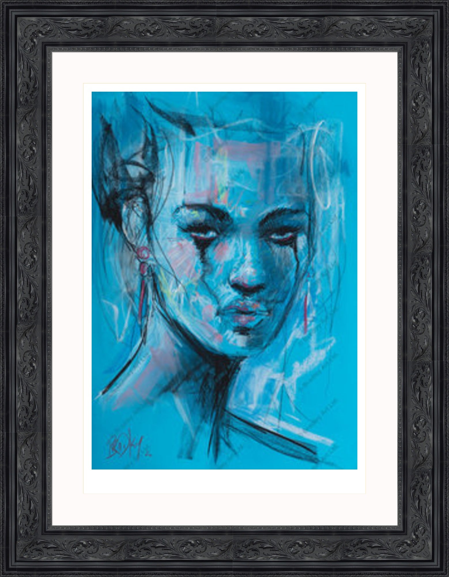 "Study II" (Blue) Print