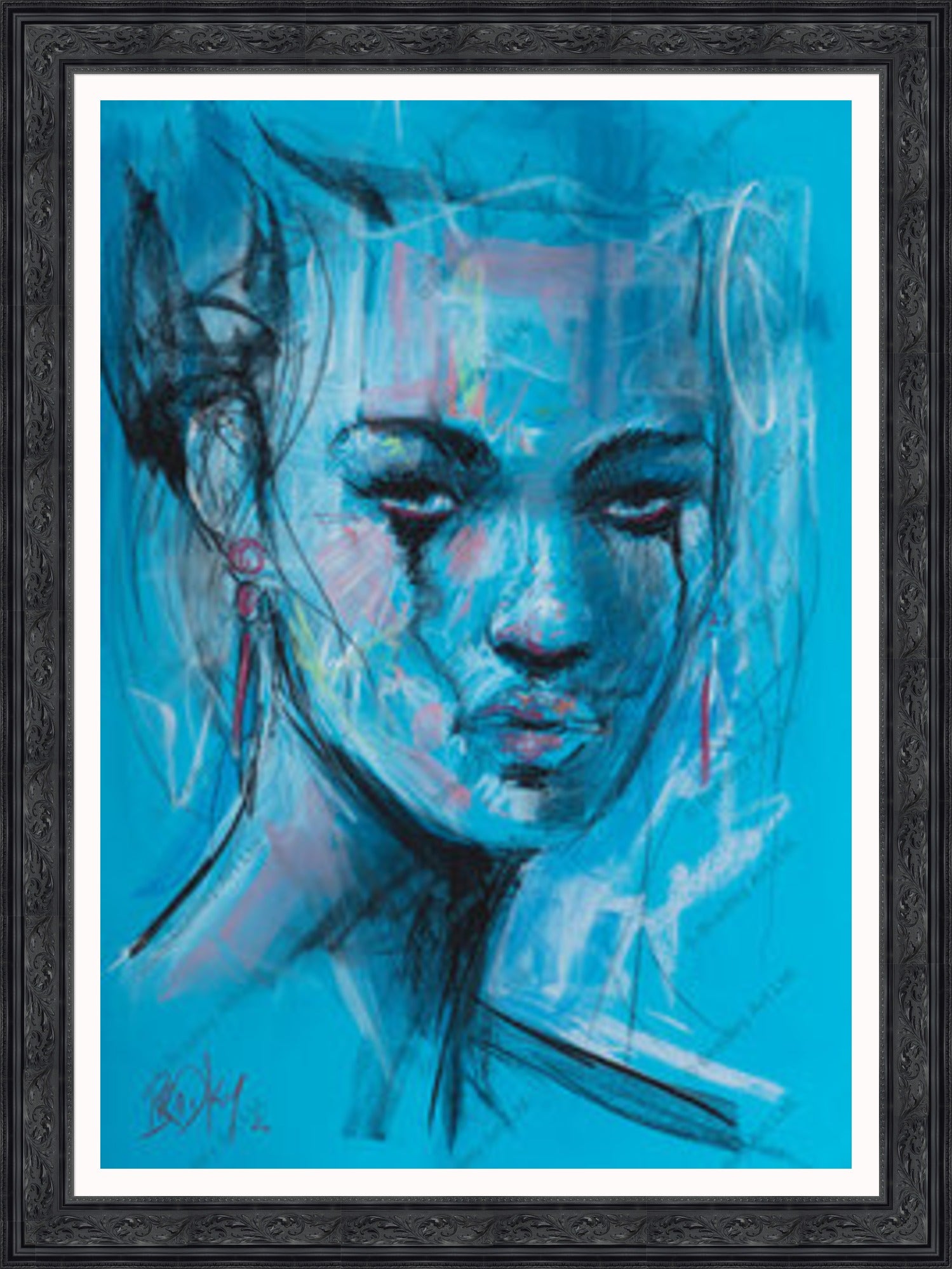 "Study II" (Blue) Canvas