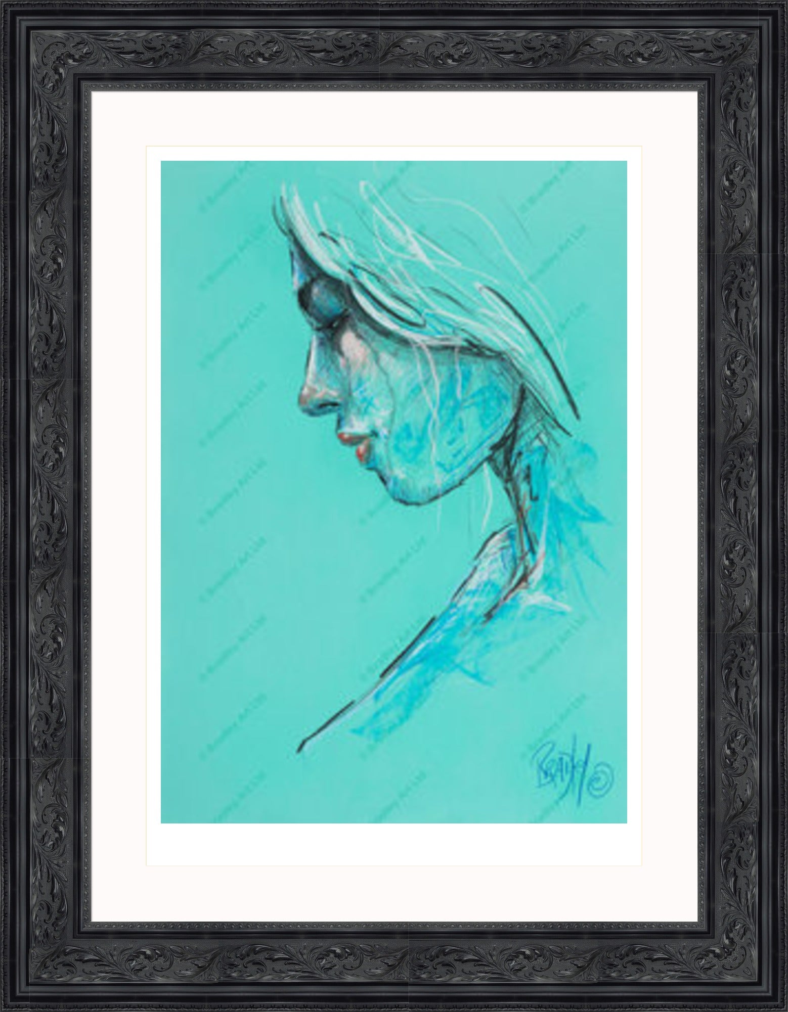 "Study III" (Green) Print