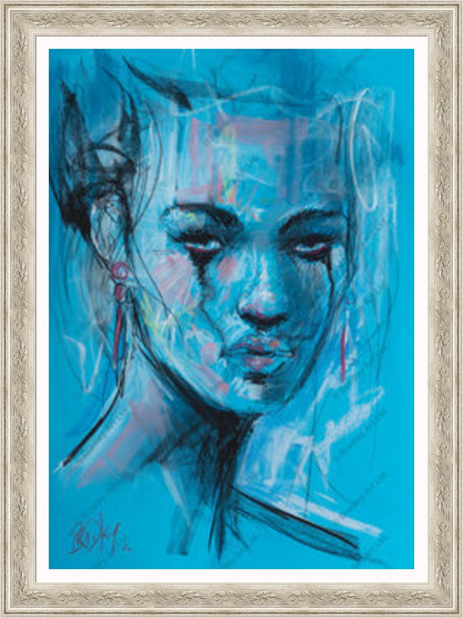 "Study II" (Blue) Canvas