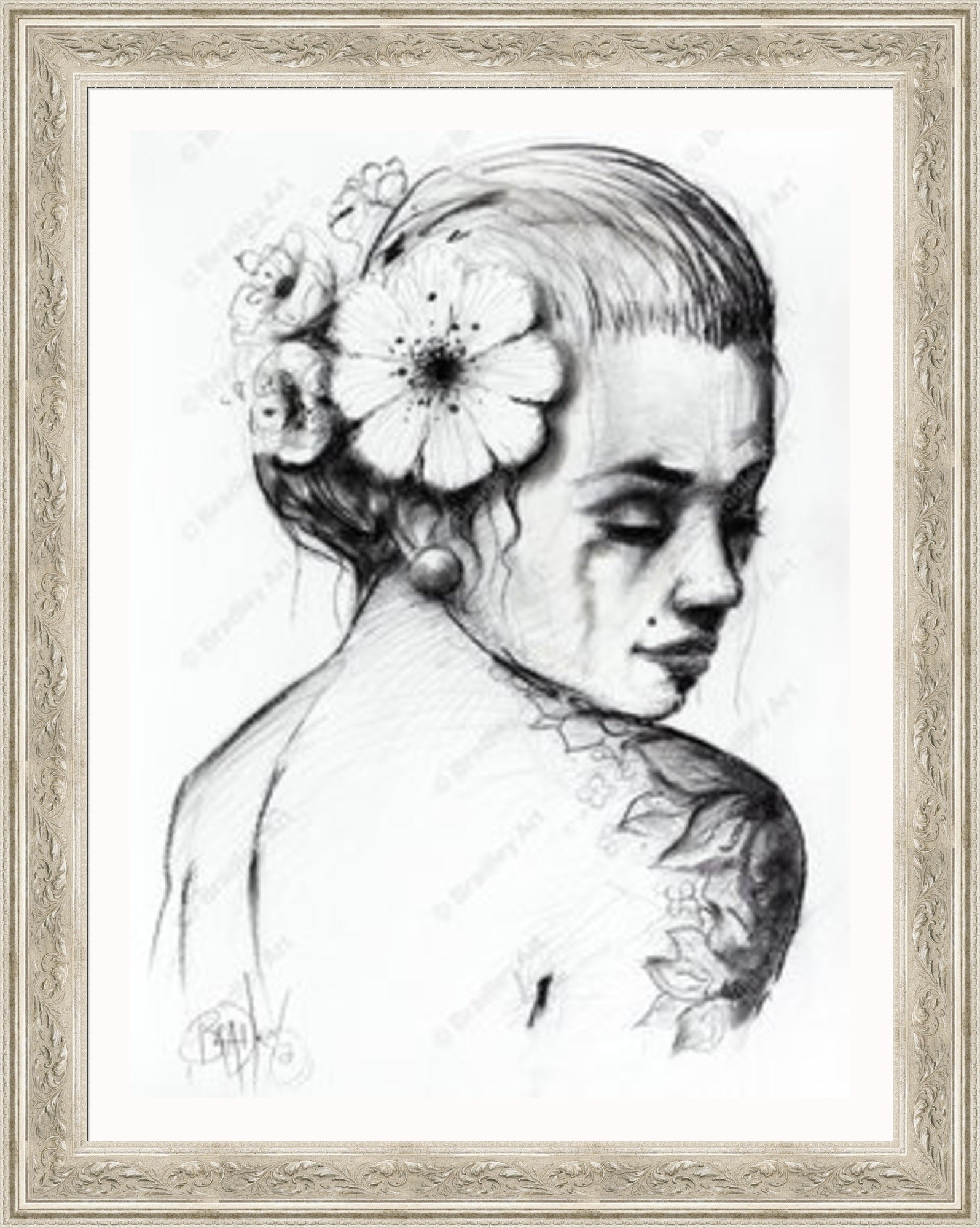 "Study I" (B&W) Canvas